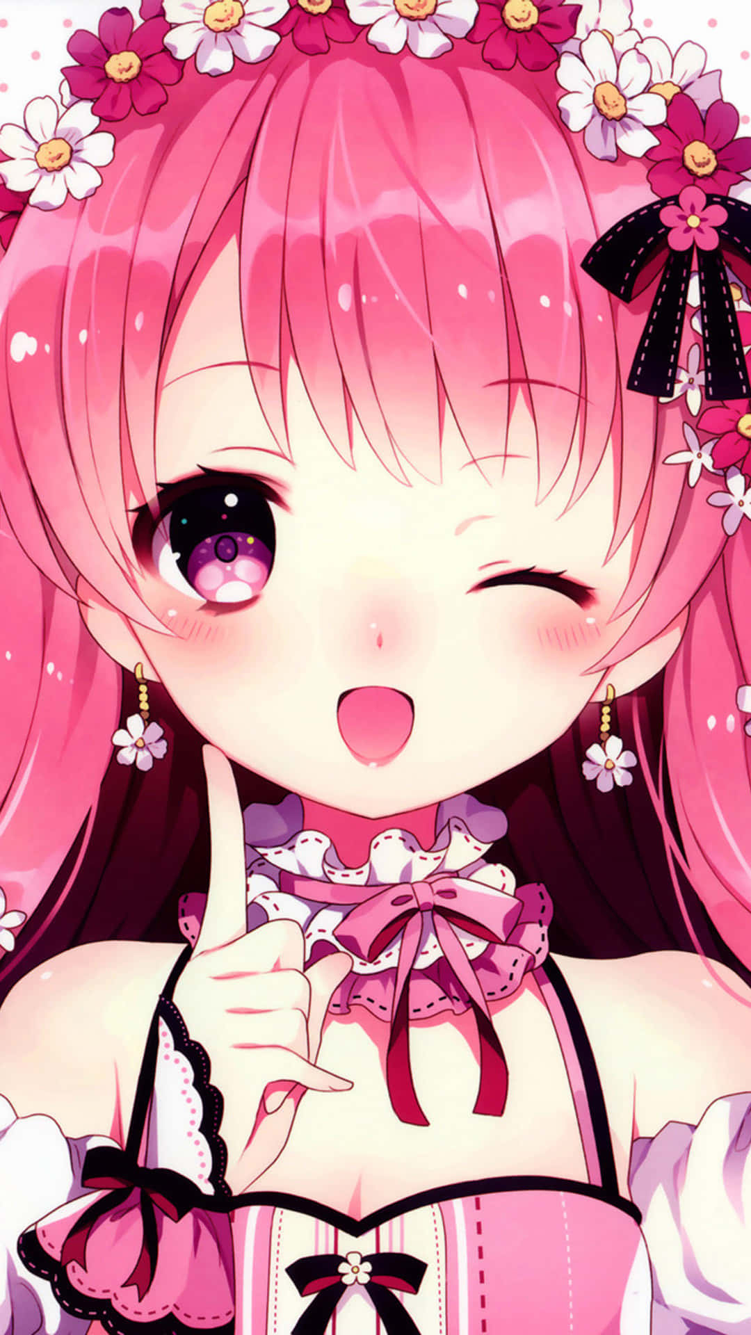 1080x1920 Download Cute Kawaii Anime Girl iPhone Screen Wallpaper, Phone