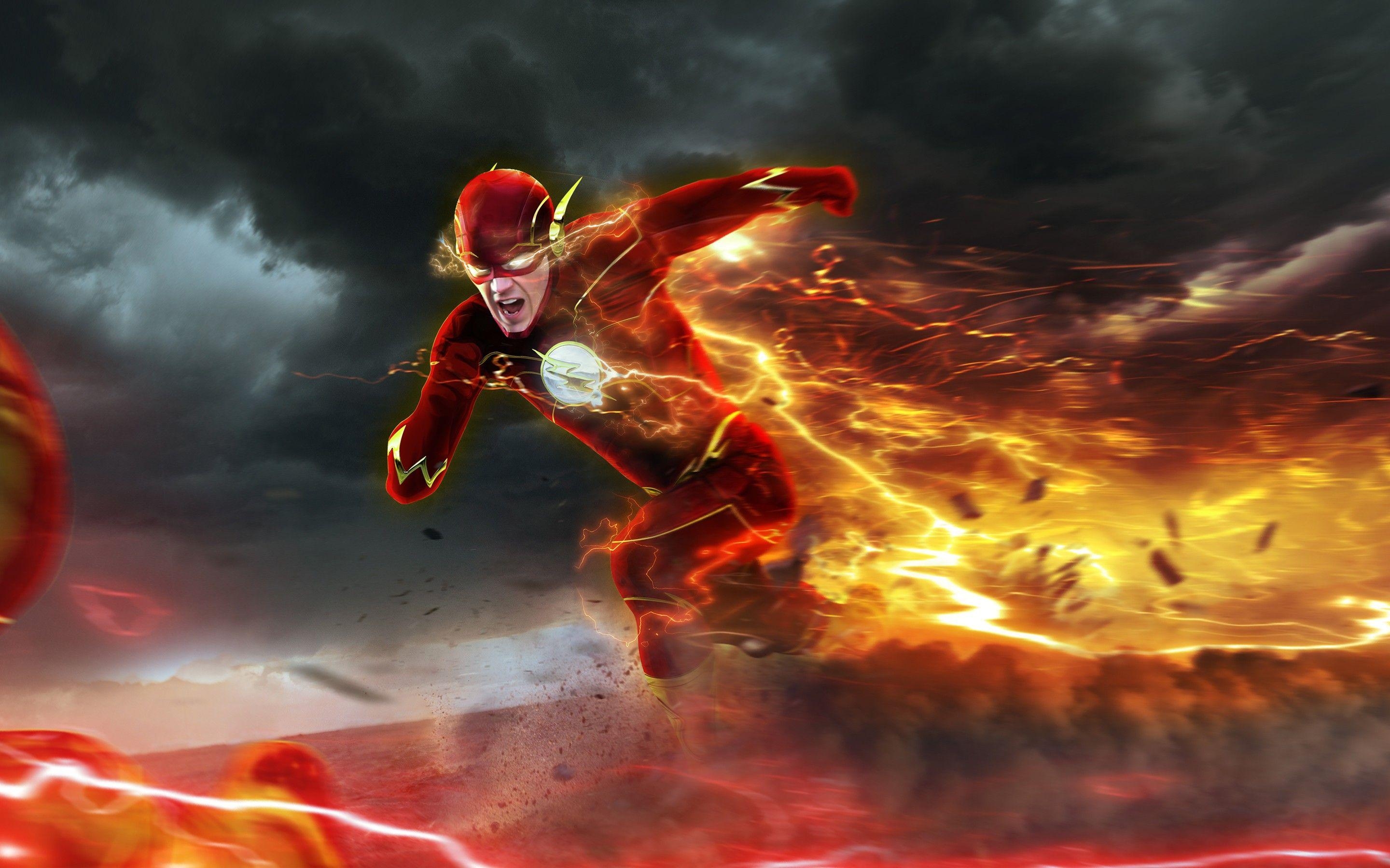 2880x1800 Barry Allen In Flash Macbook Pro Retina HD 4k Wallpaper, Desktop