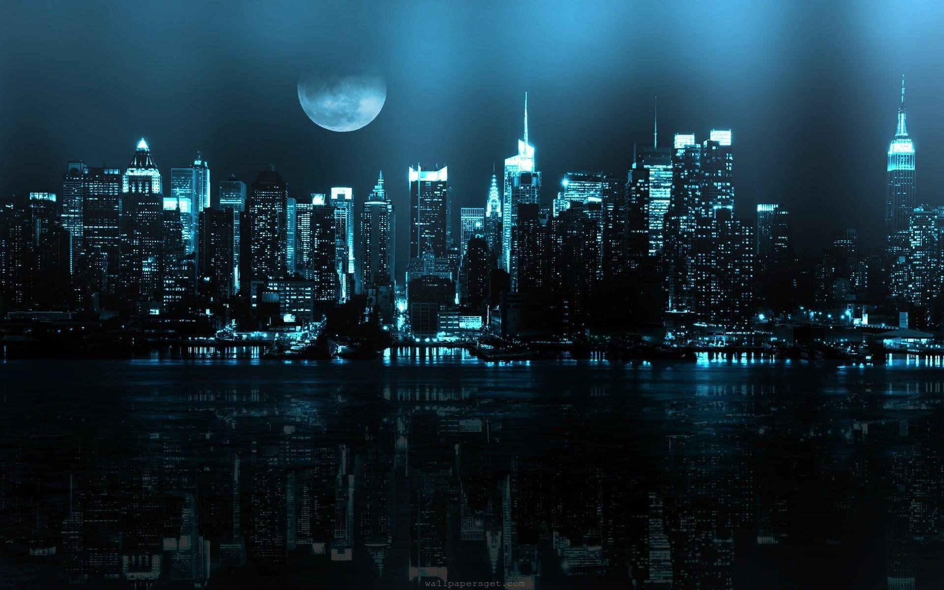 1920x1200 Night Cityscape Wallpaper, Desktop