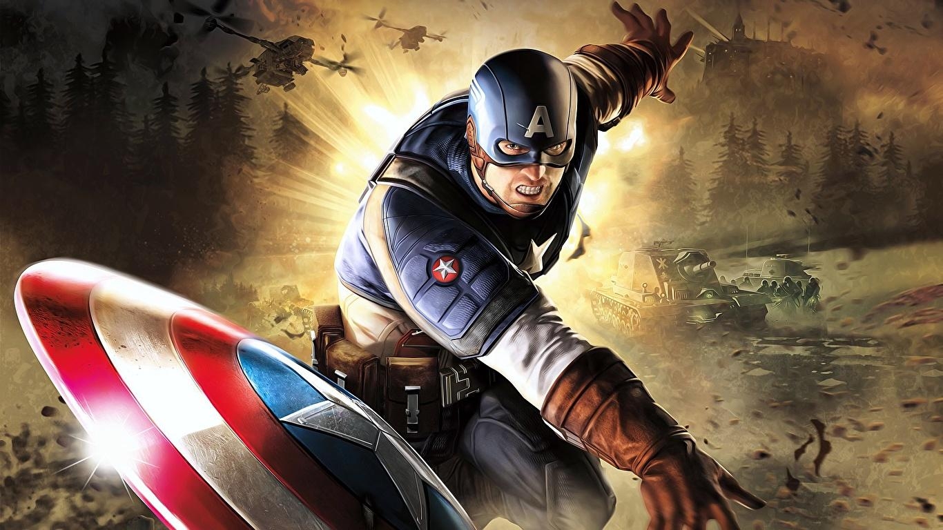 1370x770 Desktop Wallpaper Captain America: The First Avenger film, Desktop