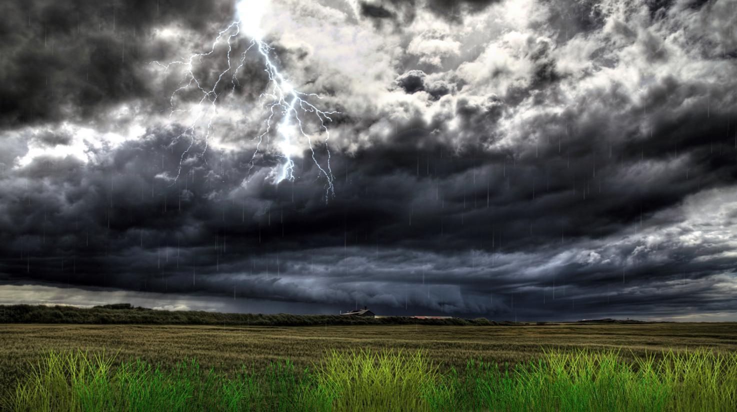 1480x830 Download Thunderstorm Field Animated Wallpaper, Desktop