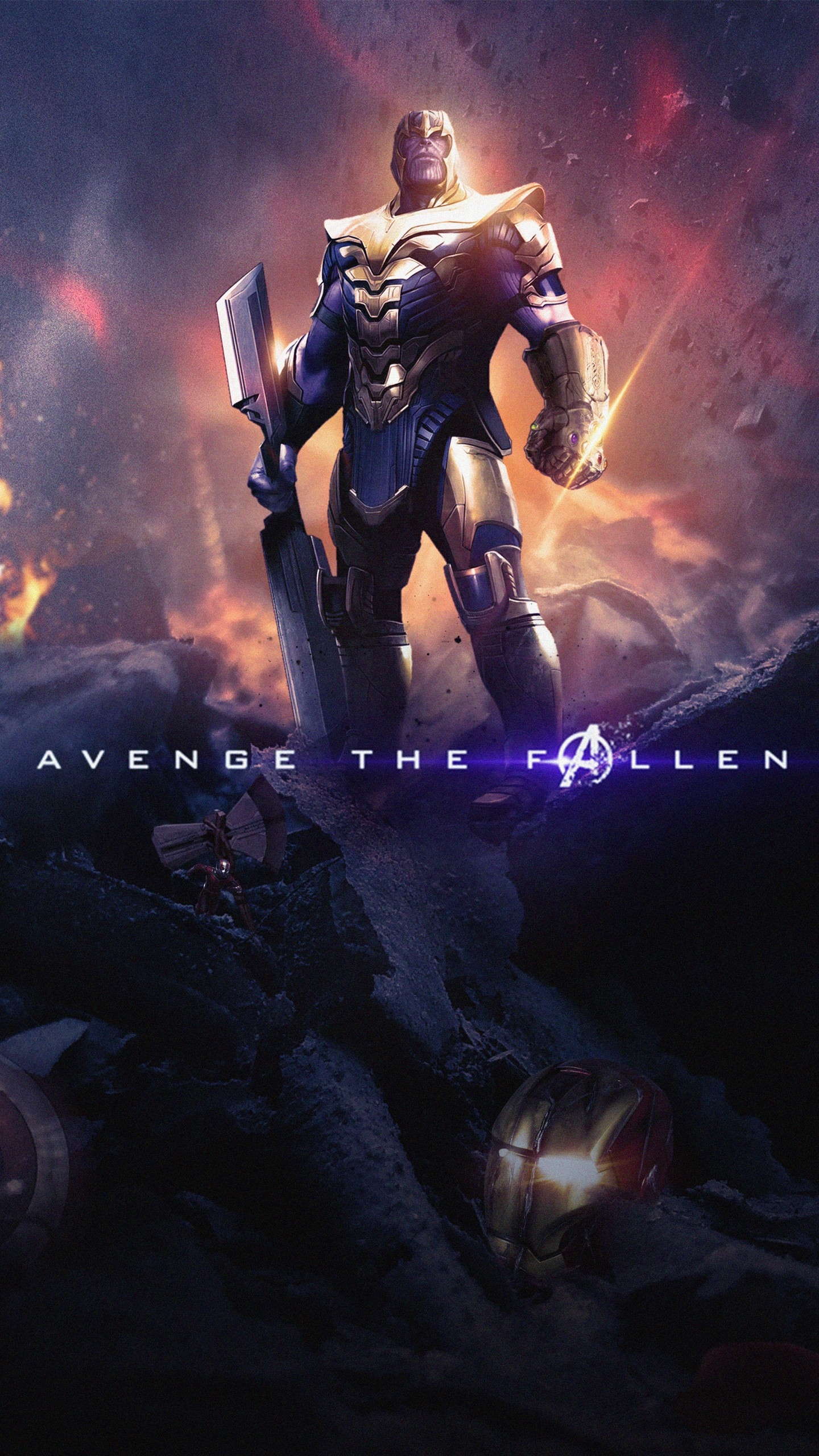 1440x2560 Thanos in Avengers Endgame 4K Wallpaper, Phone