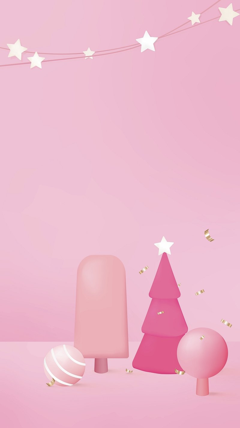 800x1430 Pink Christmas iPhone wallpaper, cute, Phone