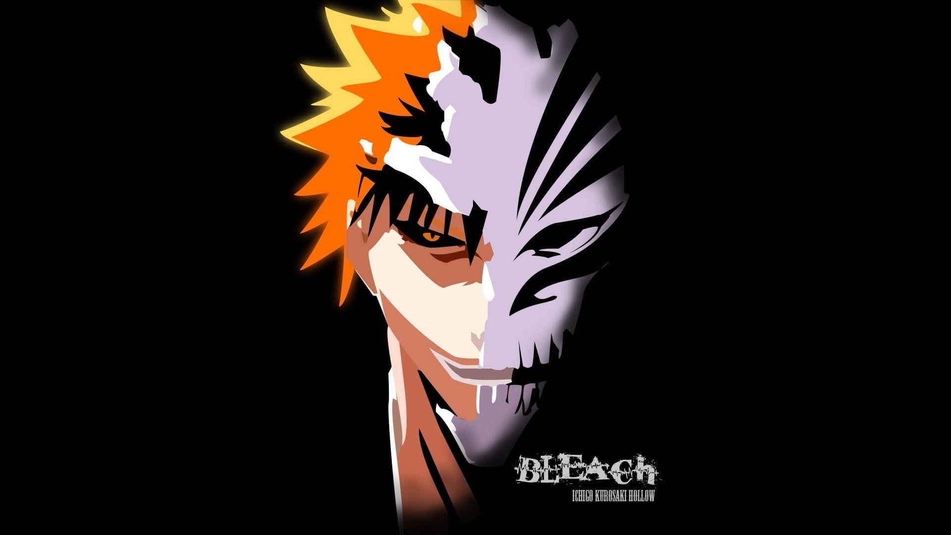 1920x1080 Bleach Ichigo Urusaki poster, Bleach, Kurosaki Ichigo, Hollow, black, Desktop