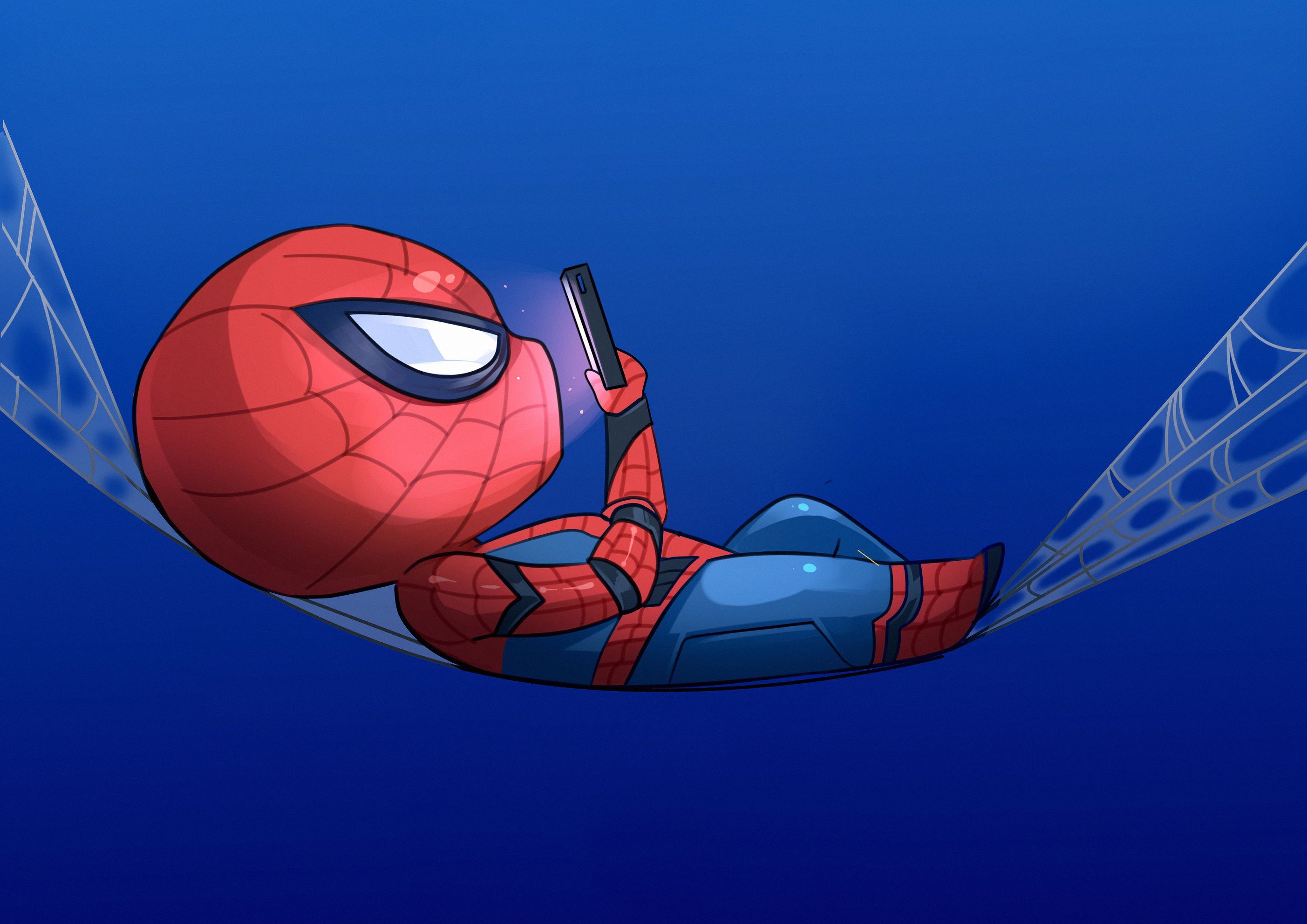 2810x1990 Spider Man Chibi Wallpaper Free Spider Man Chibi Background, Desktop