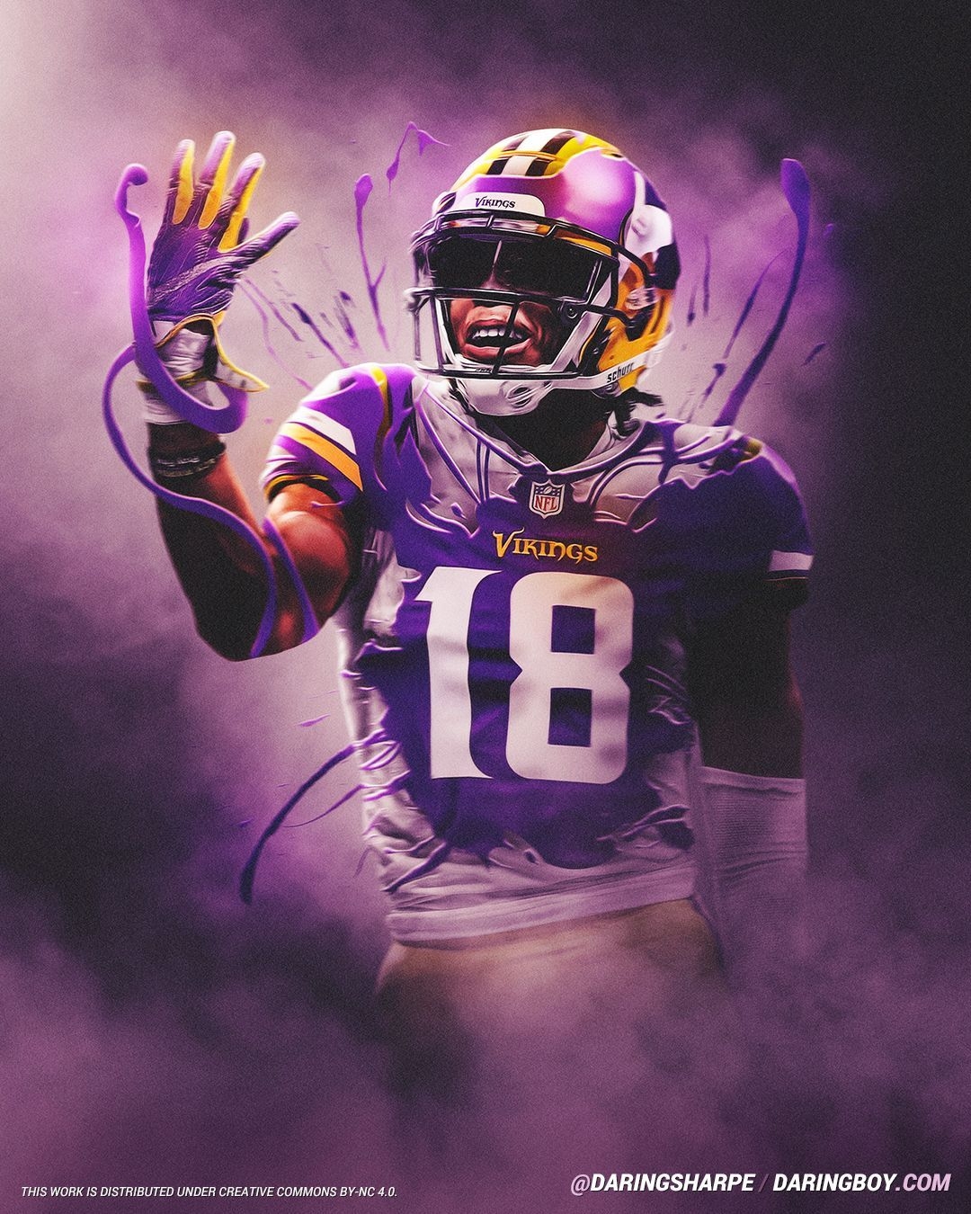 1080x1350 Justin Jefferson, Minnesota Vikings, LSU Tigers. Nfl vikings, Minnesota vikings wallpaper, Lsu tigers football, Phone