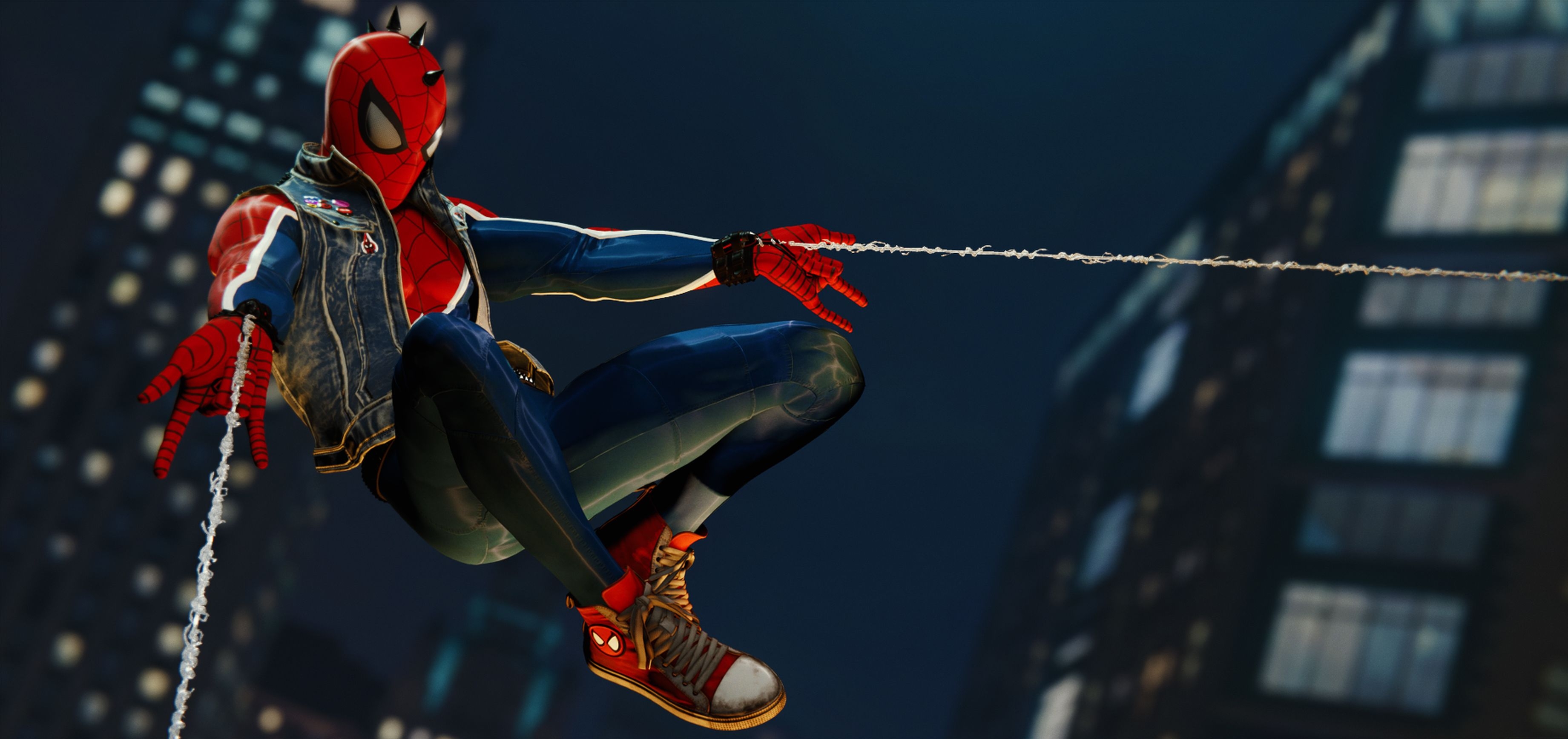 3690x1740 Spider Man PS4 Spider Punk Suit, Dual Screen