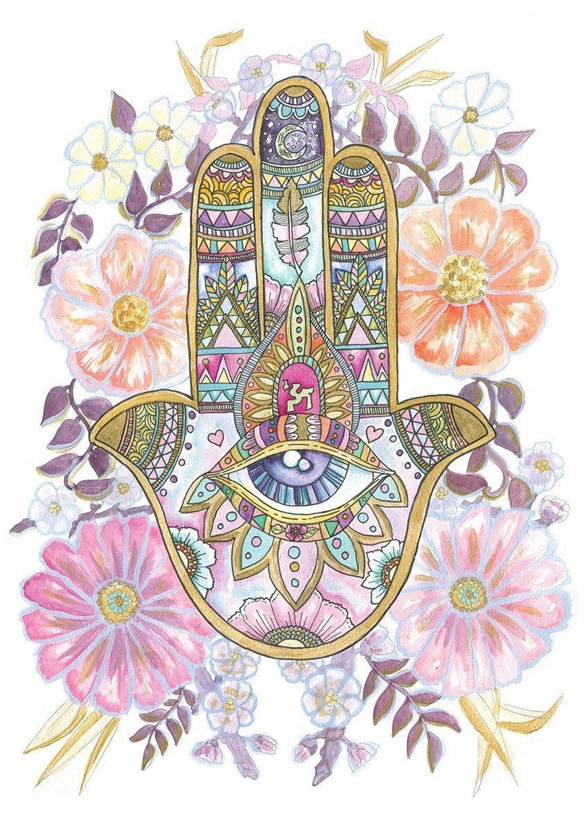 850x1200 Hamsa the Protector por BirdBlackEmporium en Etsy. Wallpaper, Phone