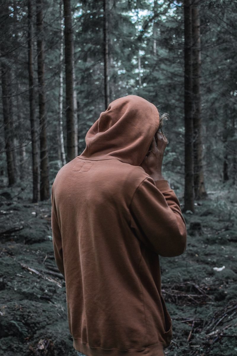 800x1200 Download Wallpaper  Man, Forest, Hoodie, Walk Iphone 4s 4 For Parallax HD Background, Phone