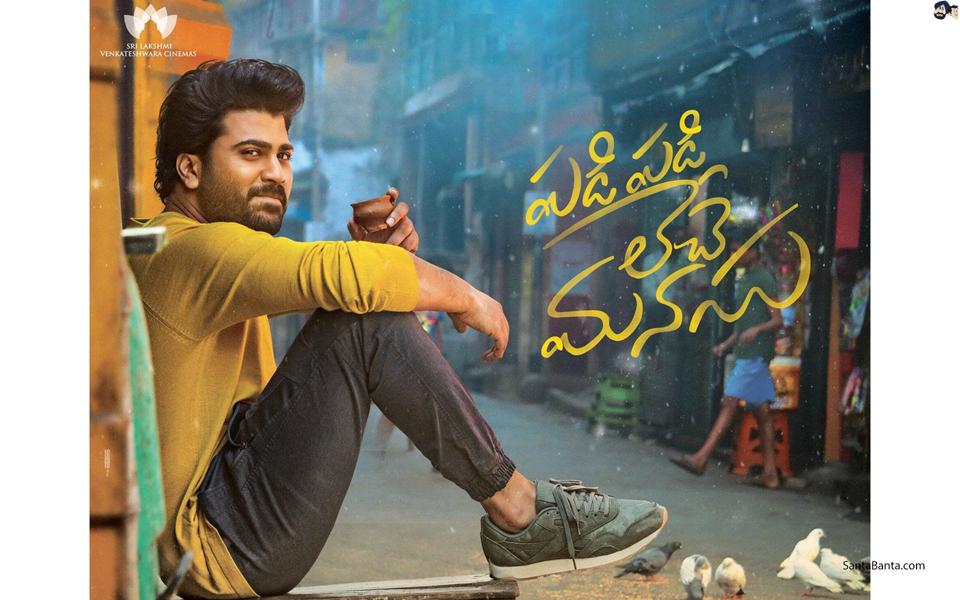 1920x1200 First Look poster of Sharwanand starrer, Padi Padi Leche Manasu, Desktop