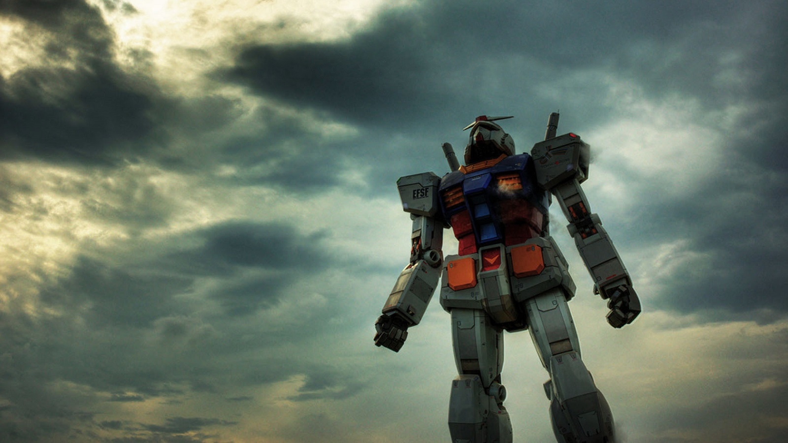 1600x900 Wallpaper, RX 78 Gundam, clouds, Desktop