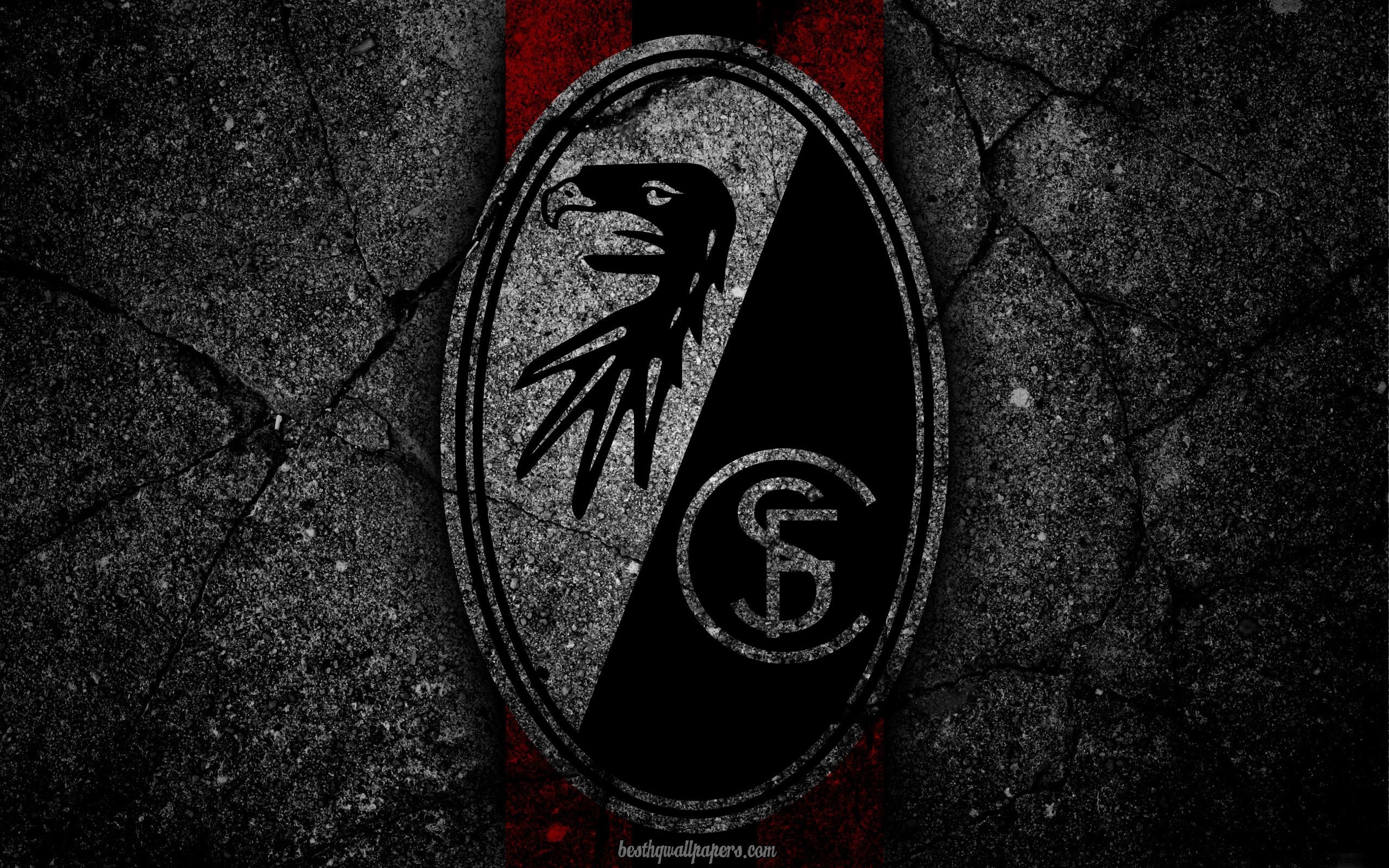 2560x1600 Download wallpaper Freiburg, logo, art, Bundesliga, soccer, Desktop