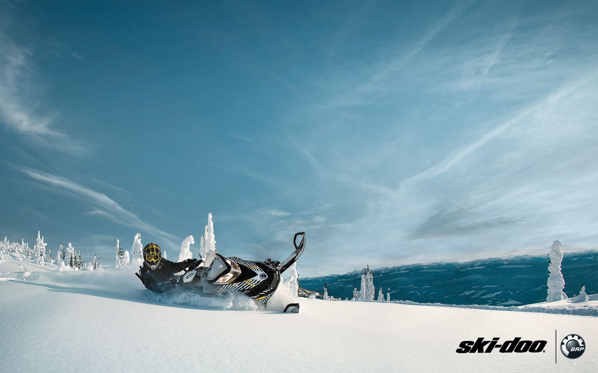 1920x1200 Powersports Snowmobiles Skidoo Power Sport Winter taken from Ski, Desktop