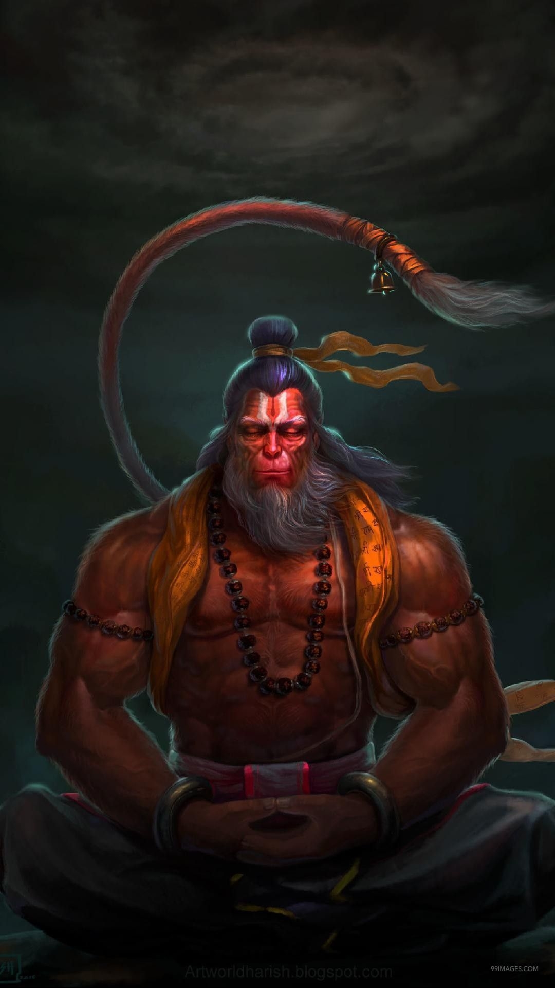 1080x1930 Hanuman (anjaneya) HD Wallpaper Image (1080p) #hanuman, Phone