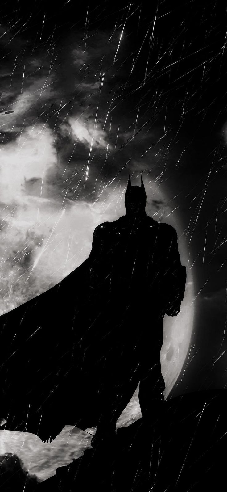 740x1600 Batman Wallpaper 4k Black And White, Phone