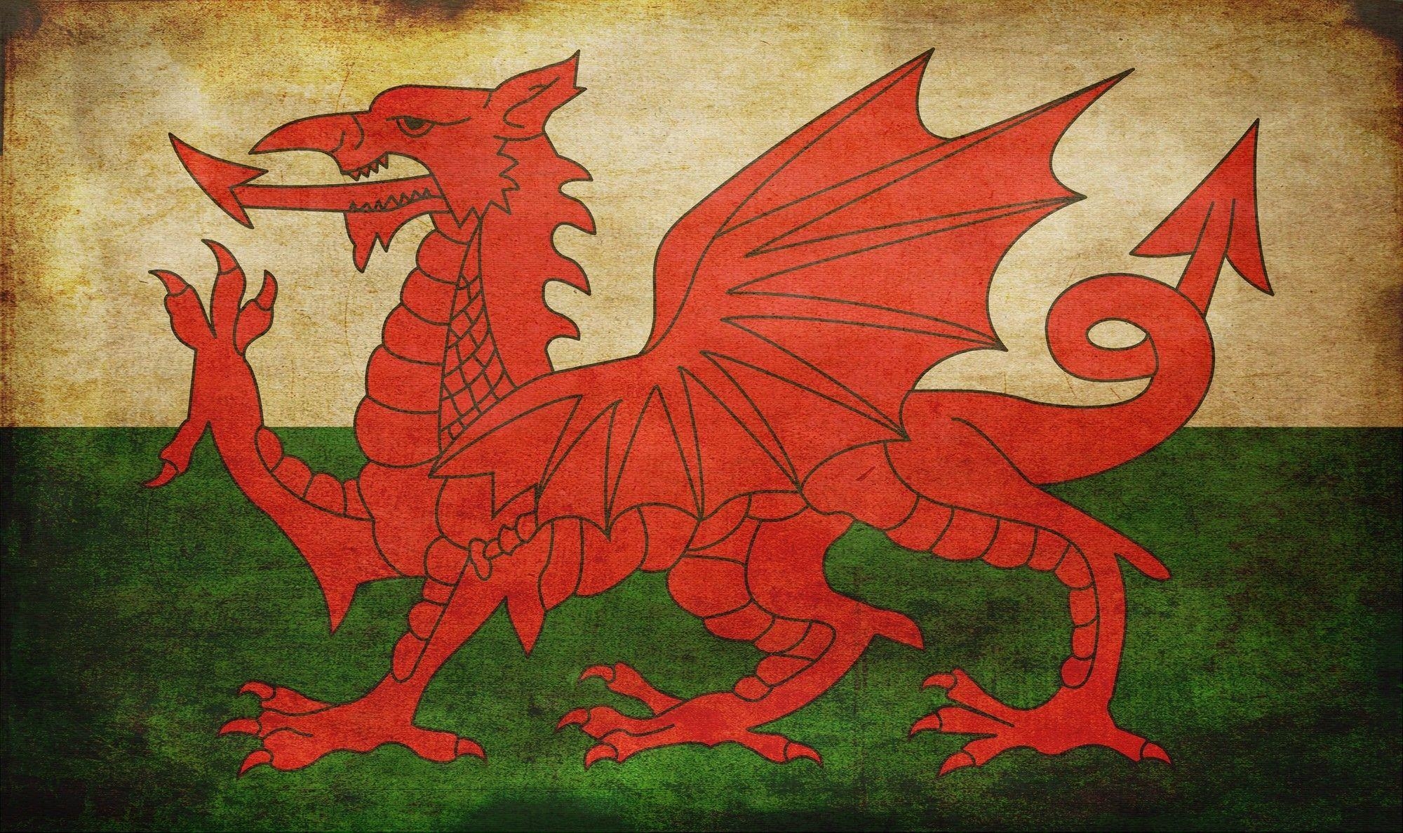 2000x1190 Welsh Flag Wallpaper, Desktop