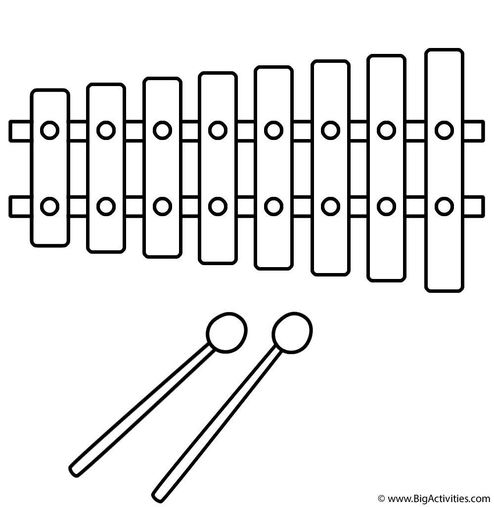 1000x1030 HD Wallpaper Xylophone Printable Coloring Page Wallpaper Wall Bed, Phone