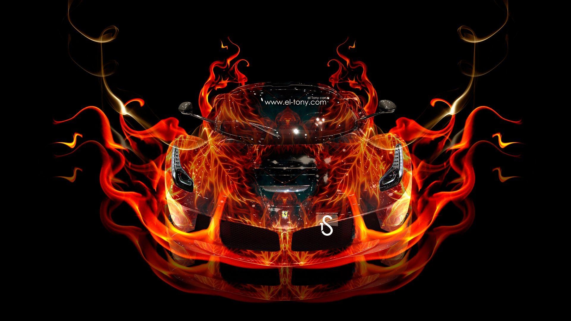 1920x1080 Fire Cars Wallpaper Best Of Ferrari Laferrari Fire Abstract Car, Desktop