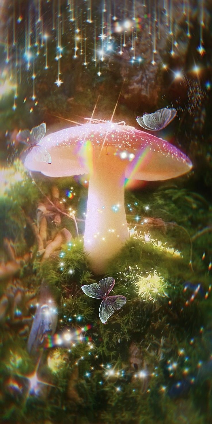 740x1480 клубника ✨. Fairy wallpaper, Mushroom wallpaper, Aesthetic iphone wallpaper, Phone