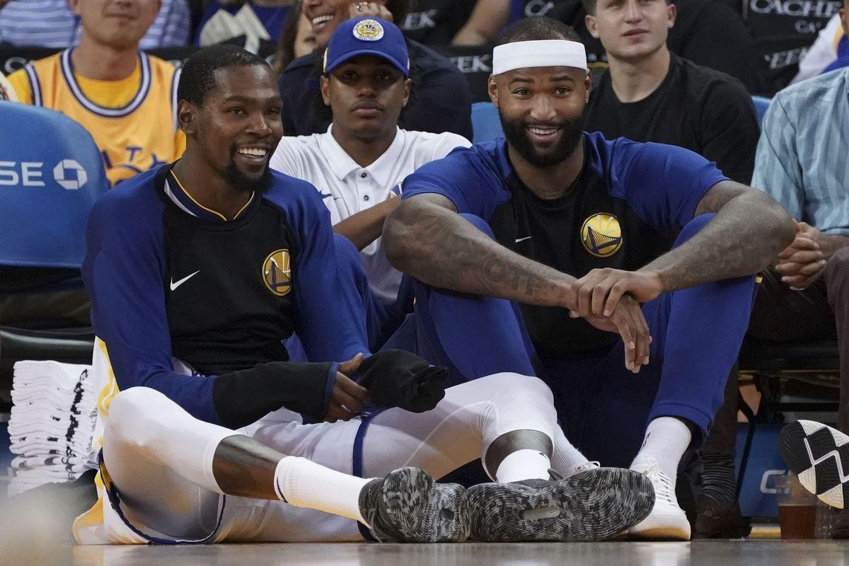 1200x800 Highlights: Warriors Kevin Durant And DeMarcus Cousins Play One On, Desktop