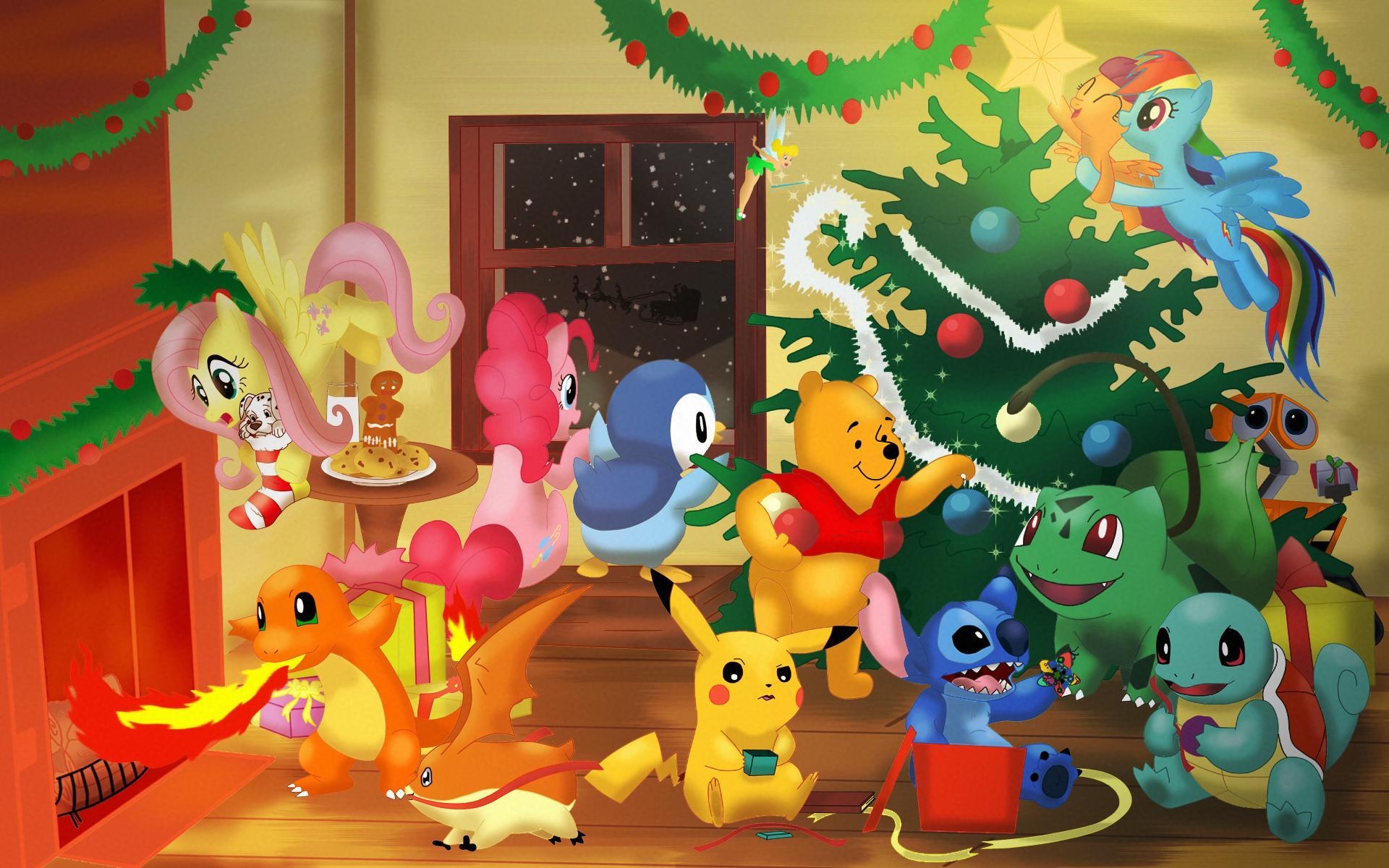 1920x1200 Pokemon Christmas Wallpaper, Desktop