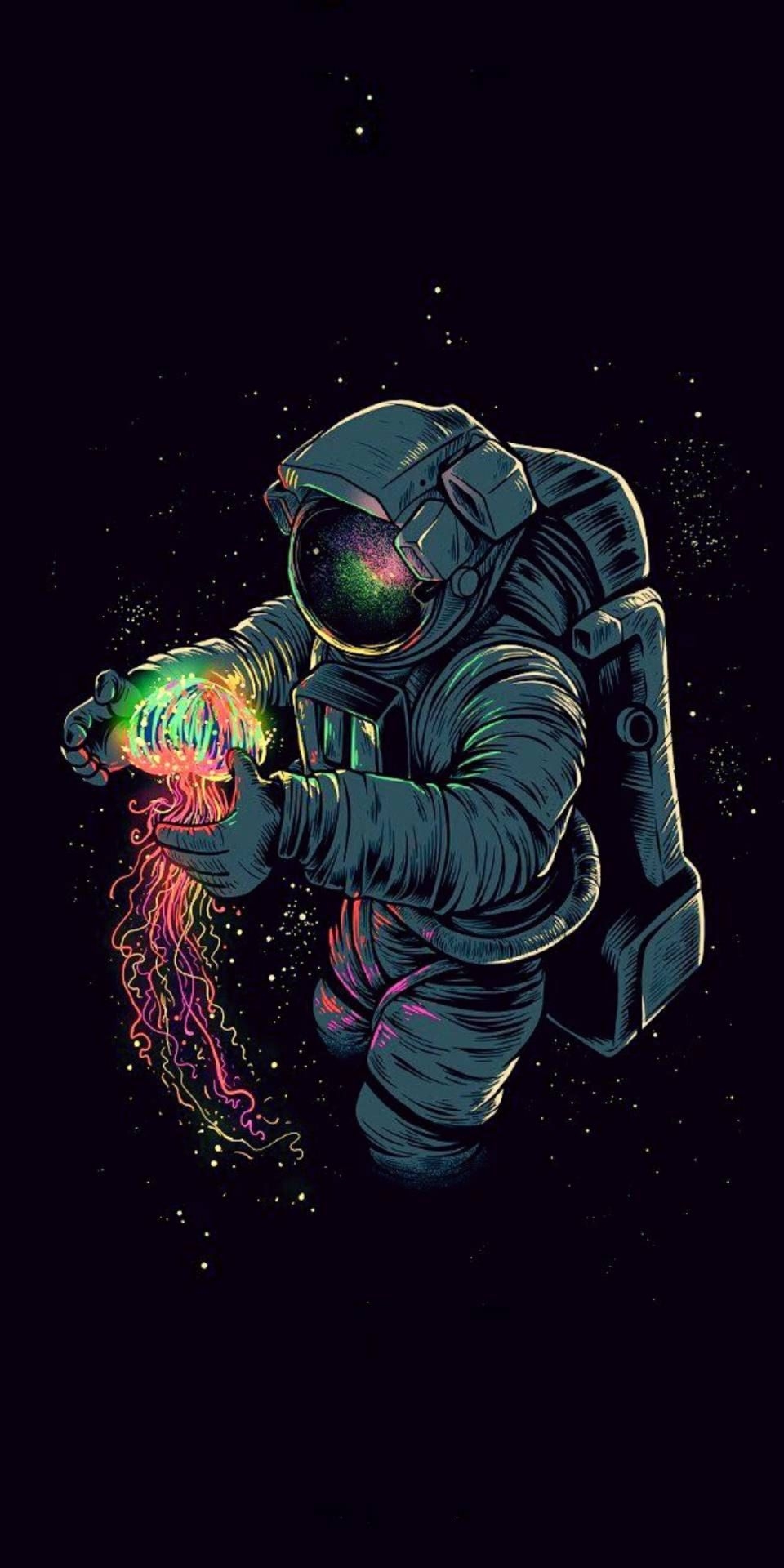 960x1920 Drippy Astronaut Wallpaper KoLPaPer, Phone