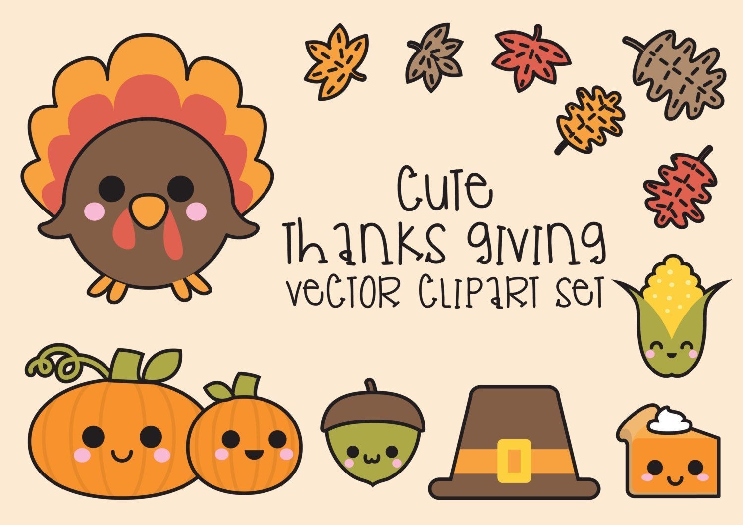 1500x1060 Kawaii Thanksgiving Wallpaper Free Kawaii Thanksgiving Background, Desktop