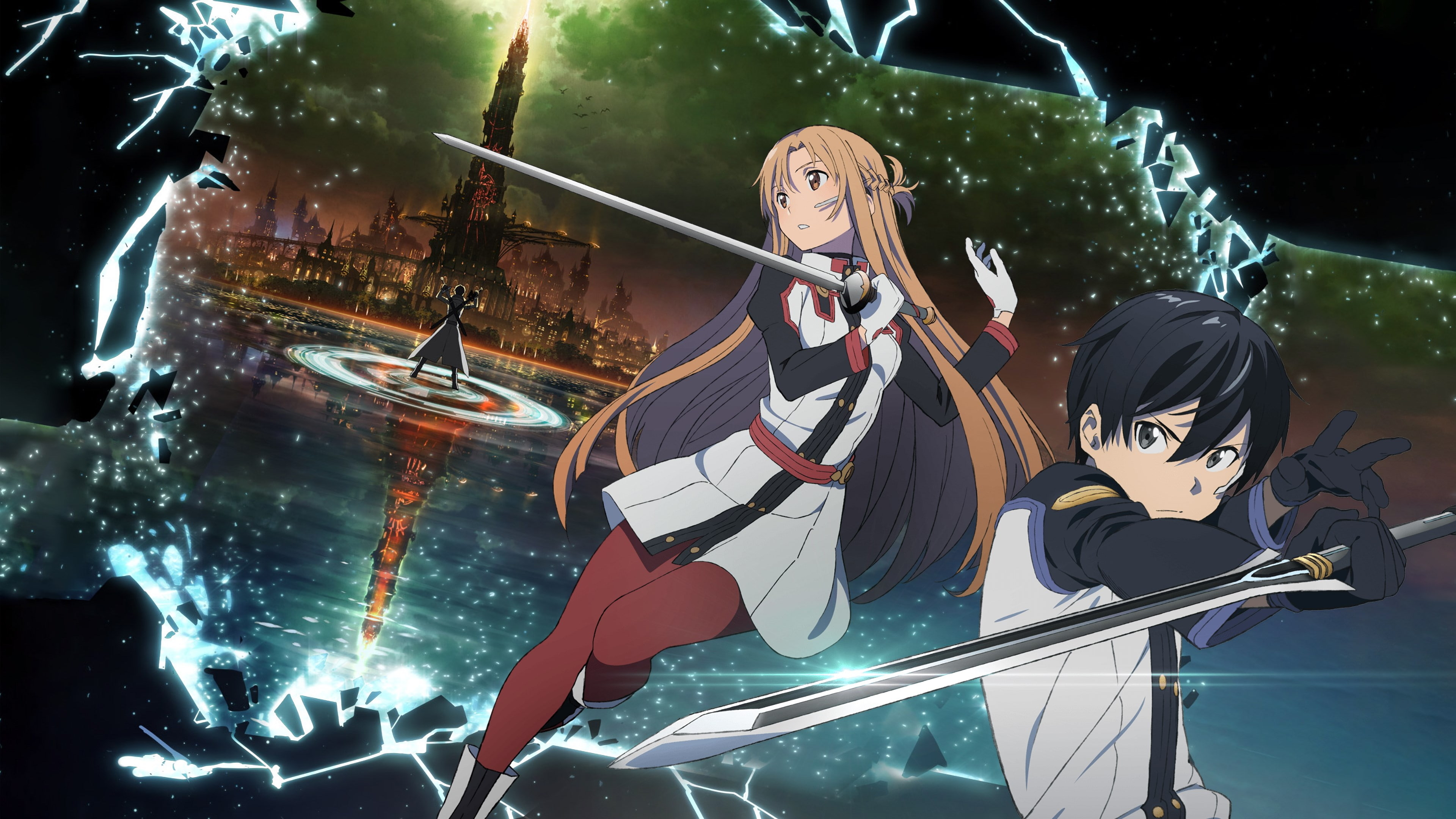 3840x2160 Wallpaper / 4K, sword art online movie ordinal scale free download, Desktop