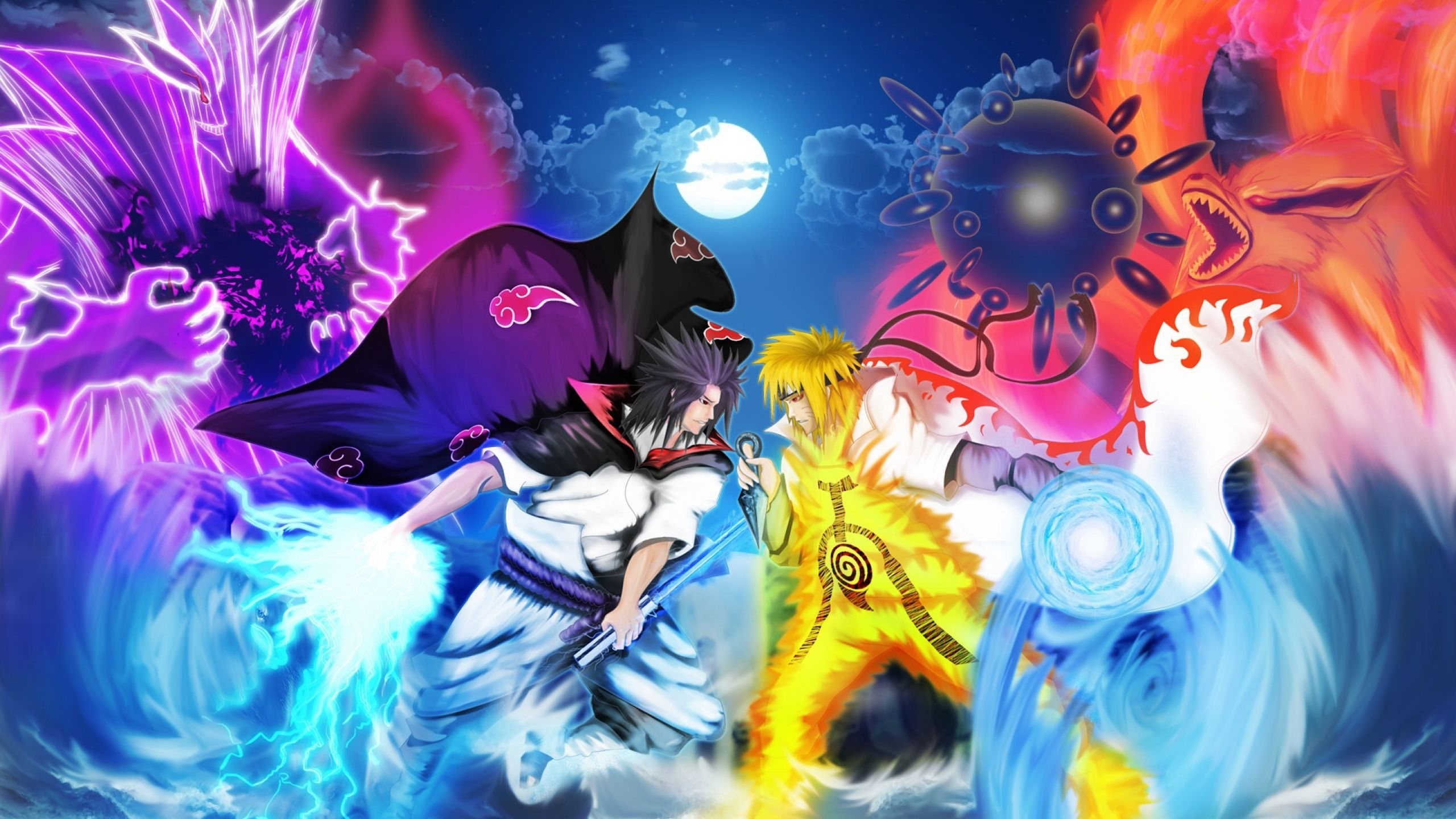 2560x1440 Naruto Vs Sasuke 2807 wallpaper in  resolution, Desktop