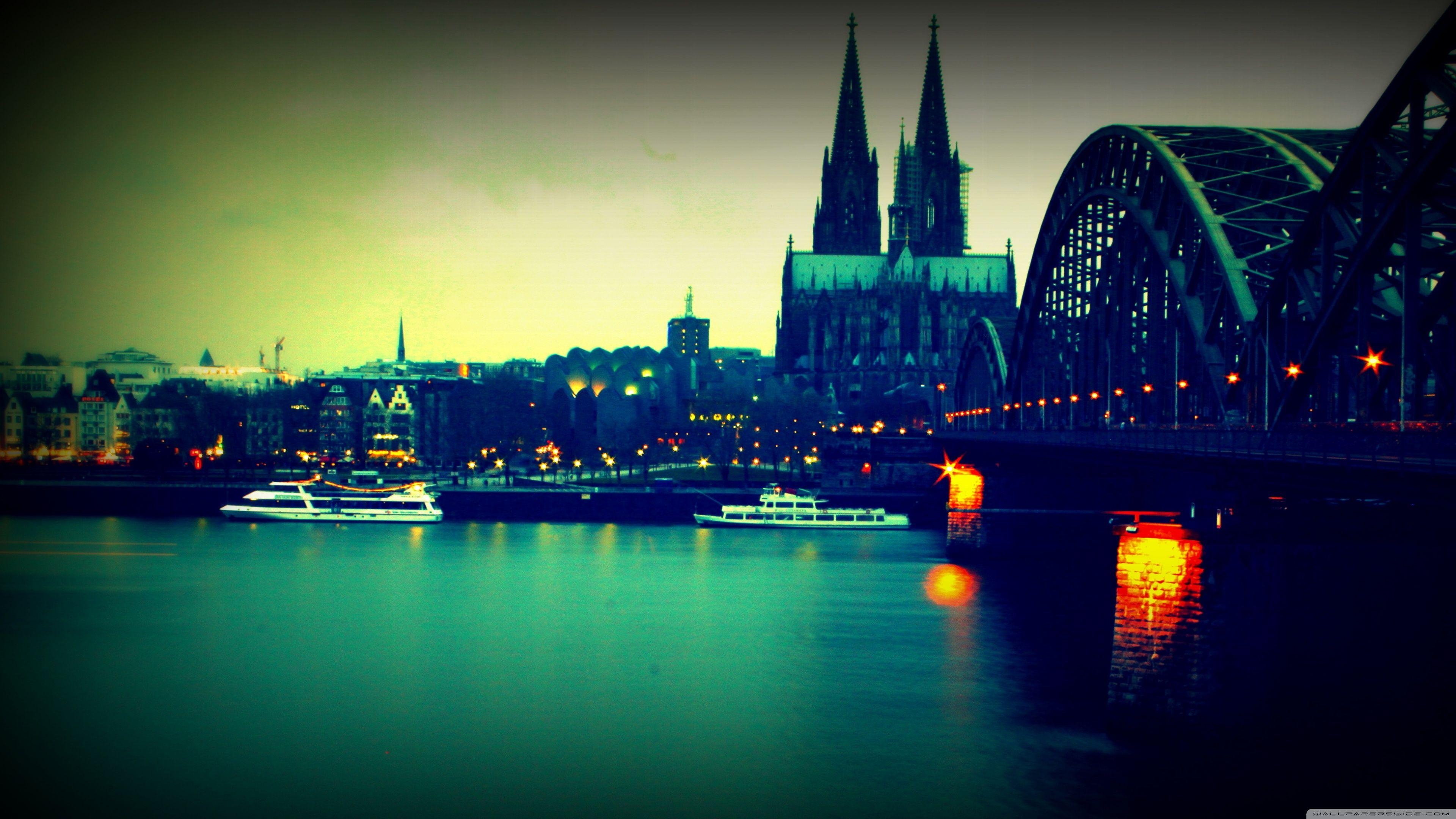 3840x2160 Koln Bridge ❤ 4K HD Desktop Wallpaper for 4K Ultra HD TV • Wide, Desktop