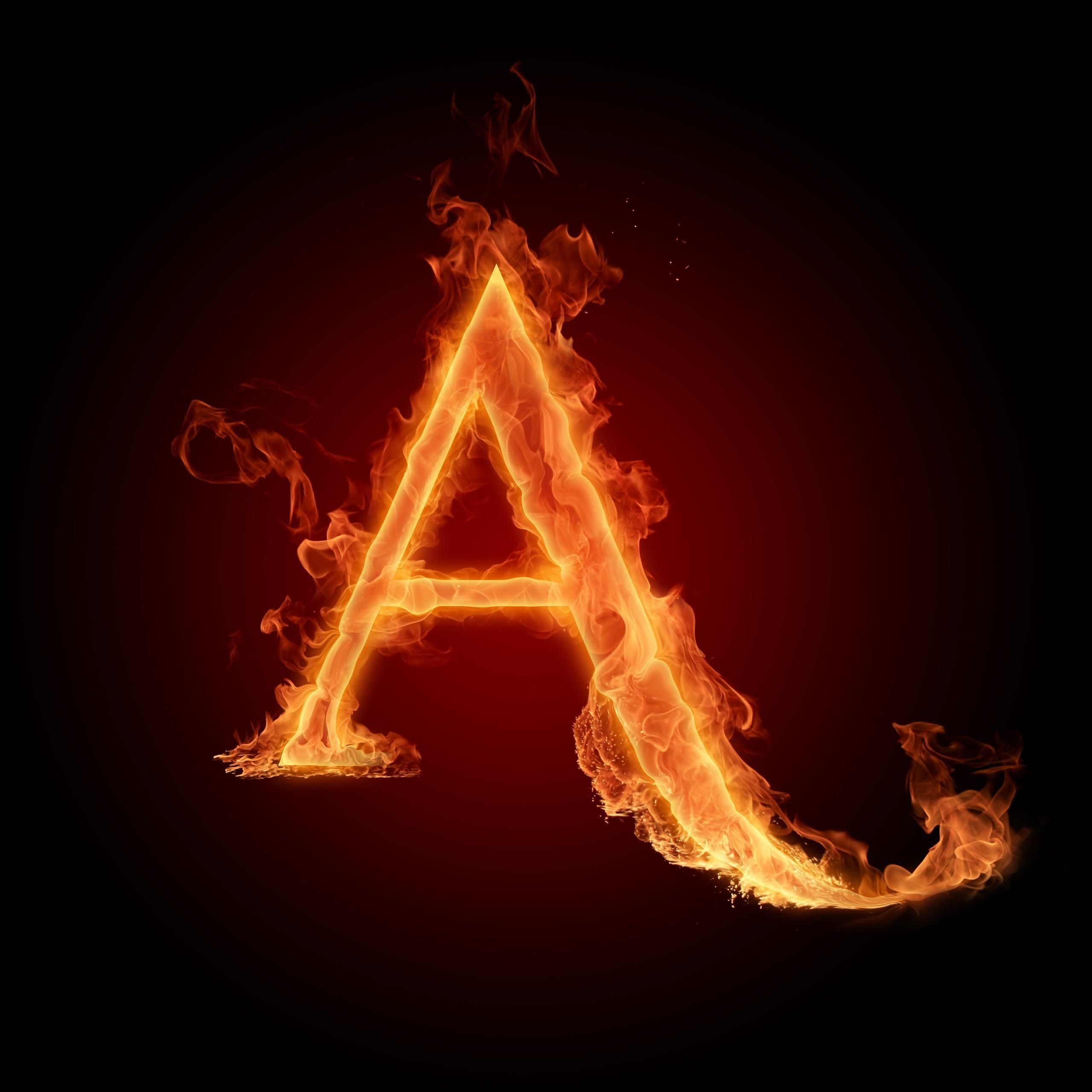 2560x2560 A in fire. Alphabet picture, Alphabet wallpaper, Alphabet photo, Phone