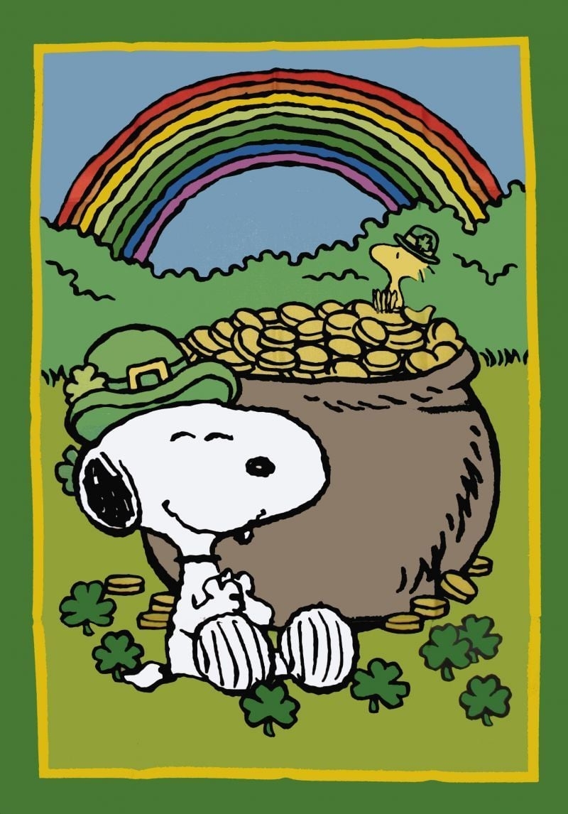 800x1150 PEANUTS GANG. PATRICK'S DAY. Wallpaper general. Snoopy, Phone