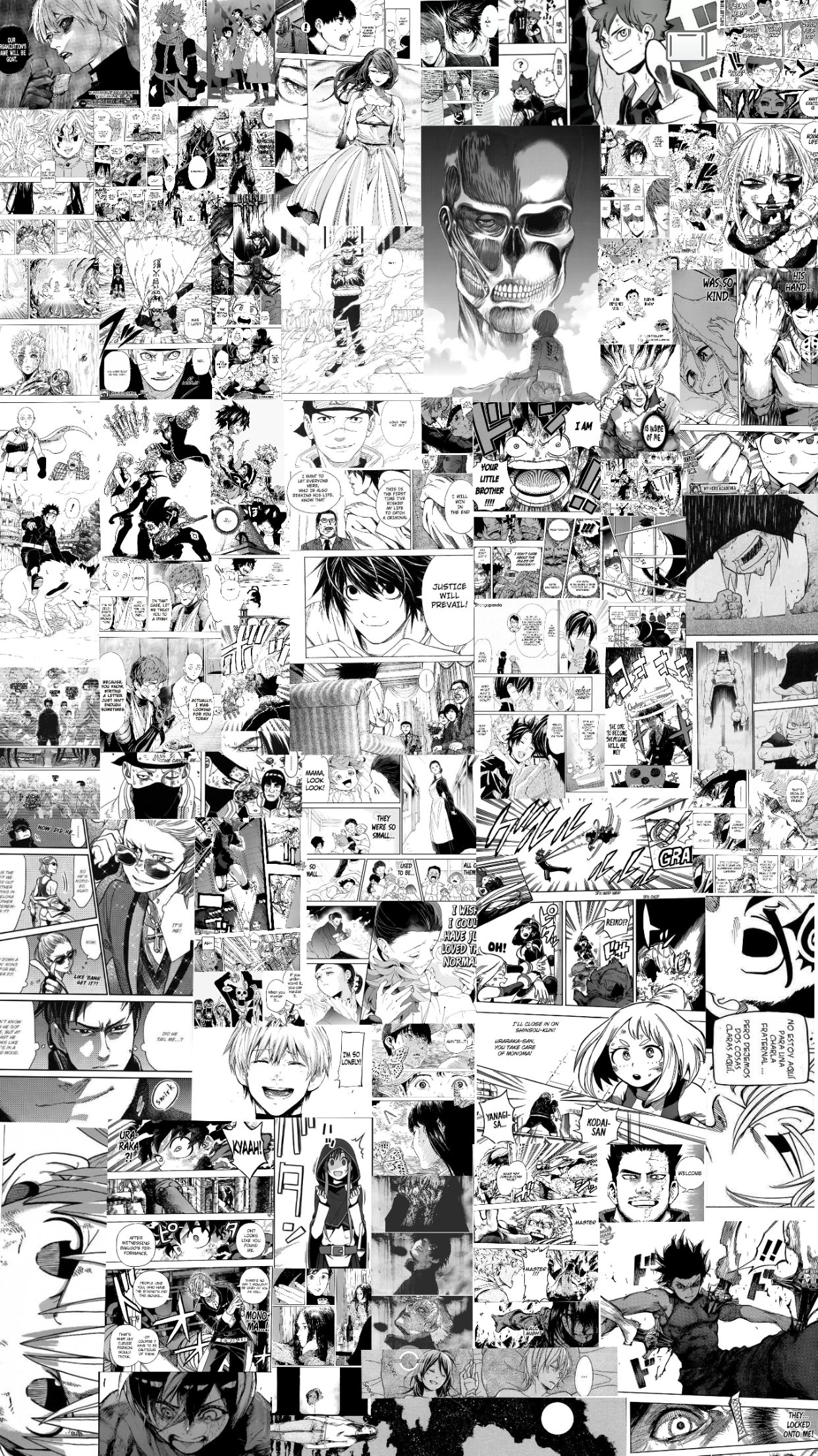 1250x2210 Manga Panel Collage. Animes wallpaper, Wallpaper animes, Wallpaper bonitos, Phone