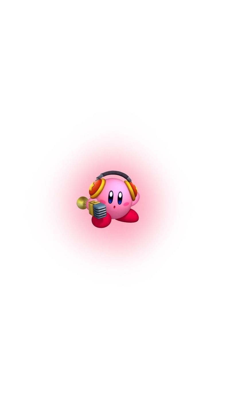 790x1440 kirby w/ headphones wallpaper, Phone