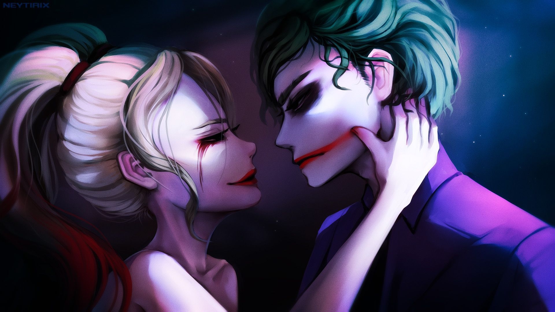 1920x1080 Anime Joker and Harley Quinn Wallpaper Free Anime Joker and Harley Quinn Background, Desktop