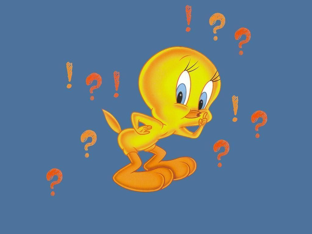 1030x770 Tweety pie bird exclamation marks question marks shh tv tweety, Desktop