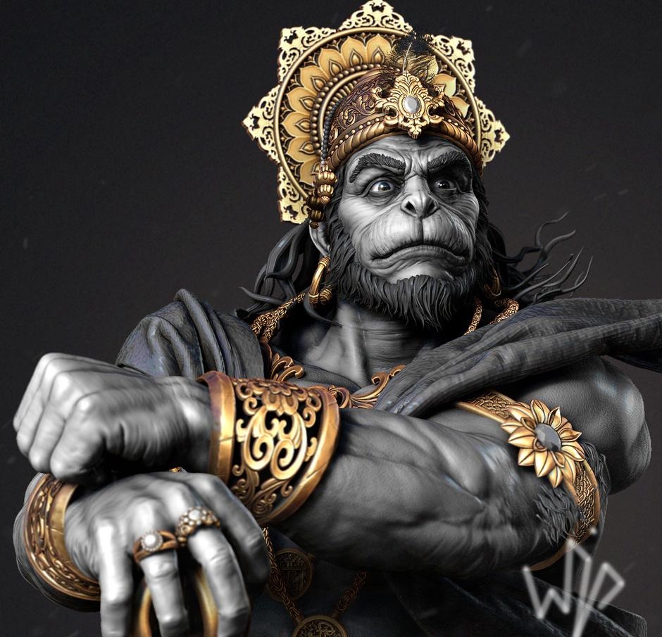 940x910 Full HD Hanuman Image 3D Wallpaper, Desktop