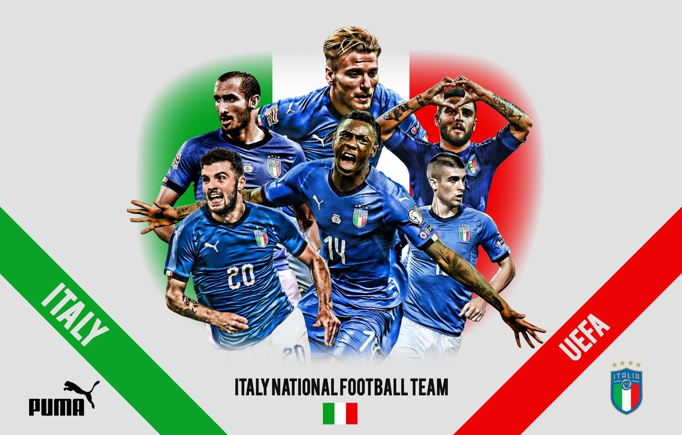 1340x850 Wallpaper wallpaper, sport, logo, Italy, football, Puma, National team image for desktop, section спорт, Desktop