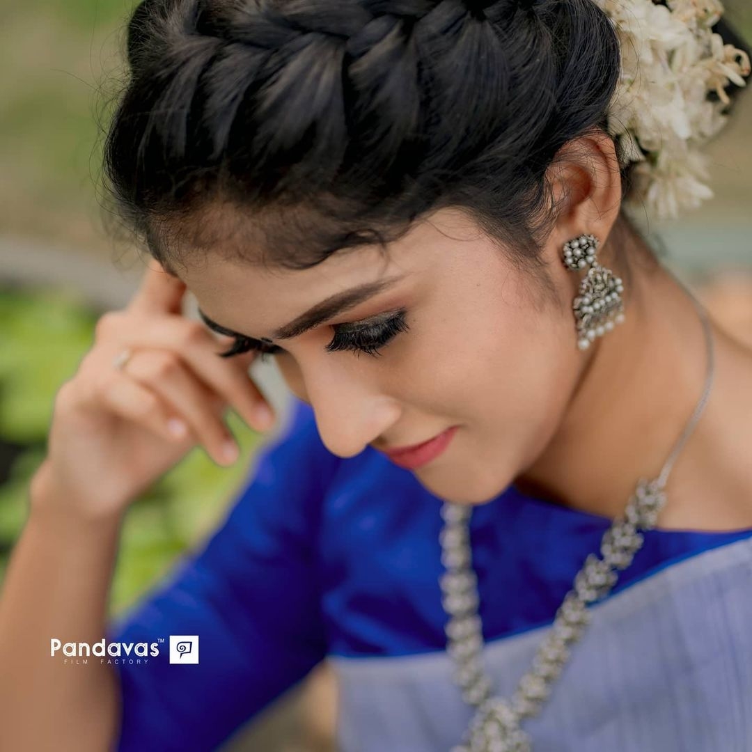 1080x1080 Gorgeous Malayalam Model Kalyani Anil Traditional Photohoot, Phone