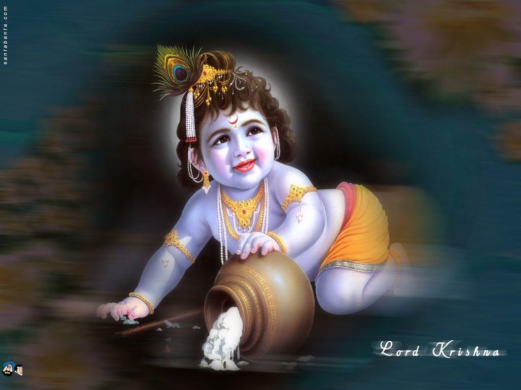 1030x770 Cute Child Lord Krishna. Image & Wallpaper, Desktop