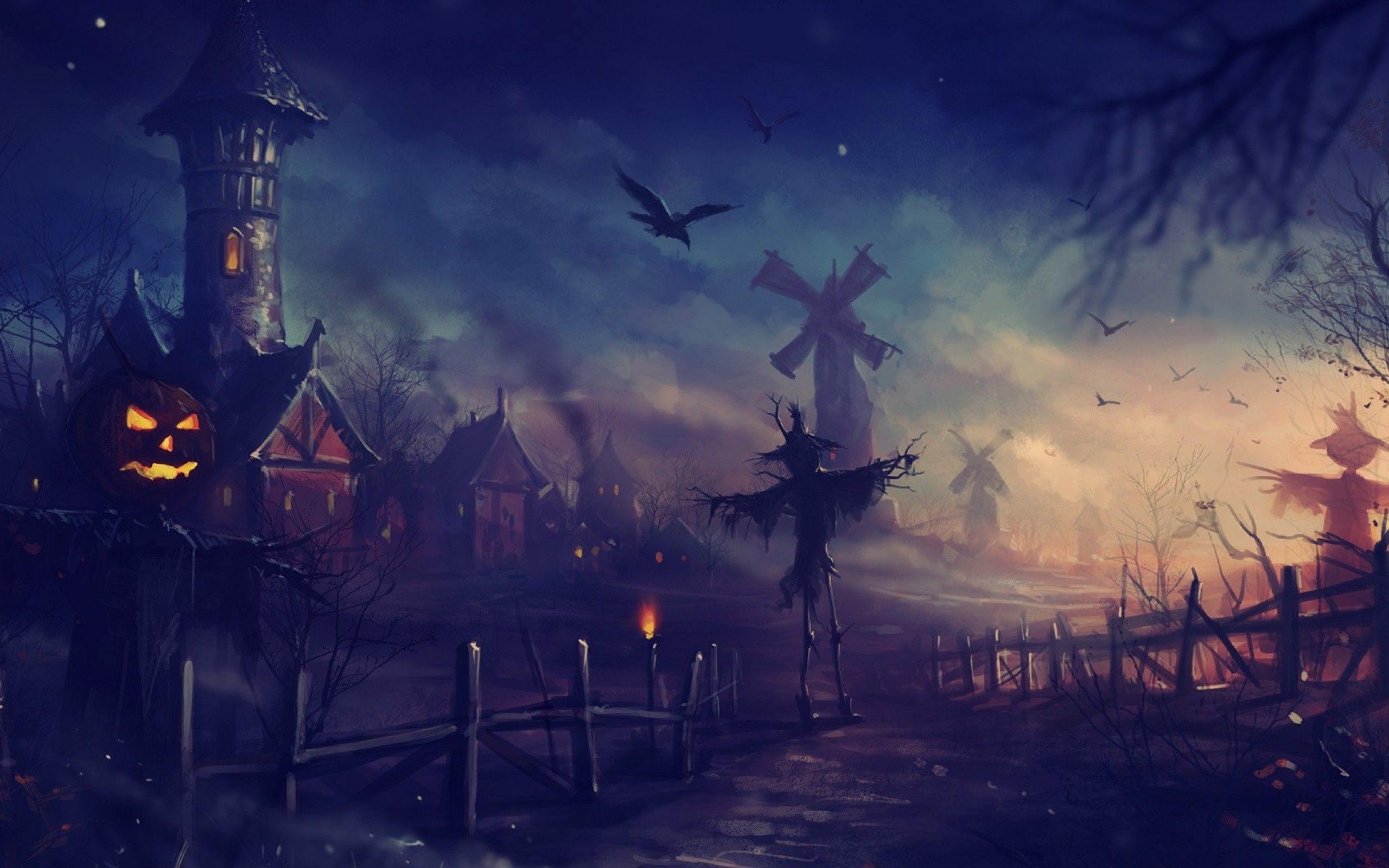 2560x1600 Halloween MacBook Pro 13 Wallpaper Download, Desktop