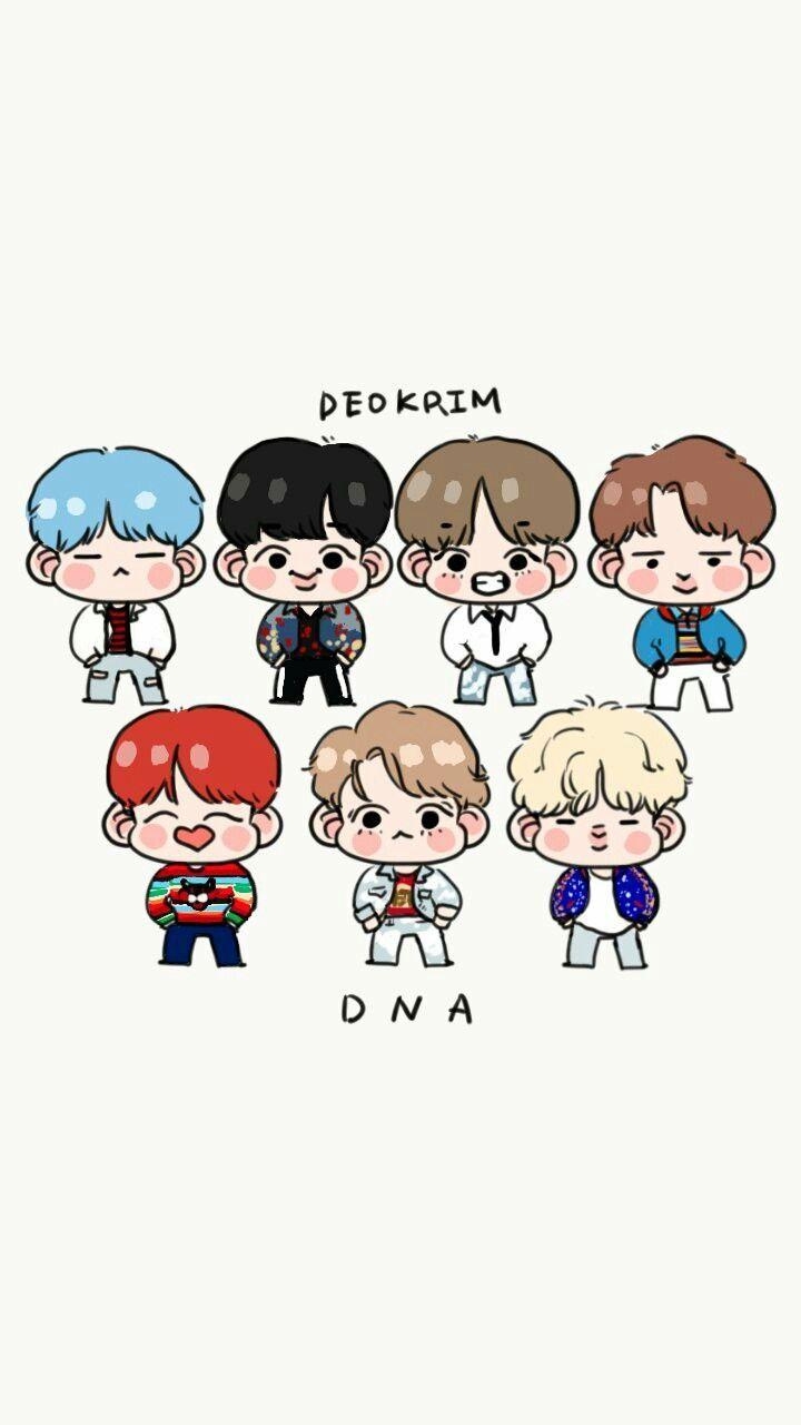 720x1280 Bts DNA.. Fanart ♡. BTS. BTS, Fanart and Kpop, Phone