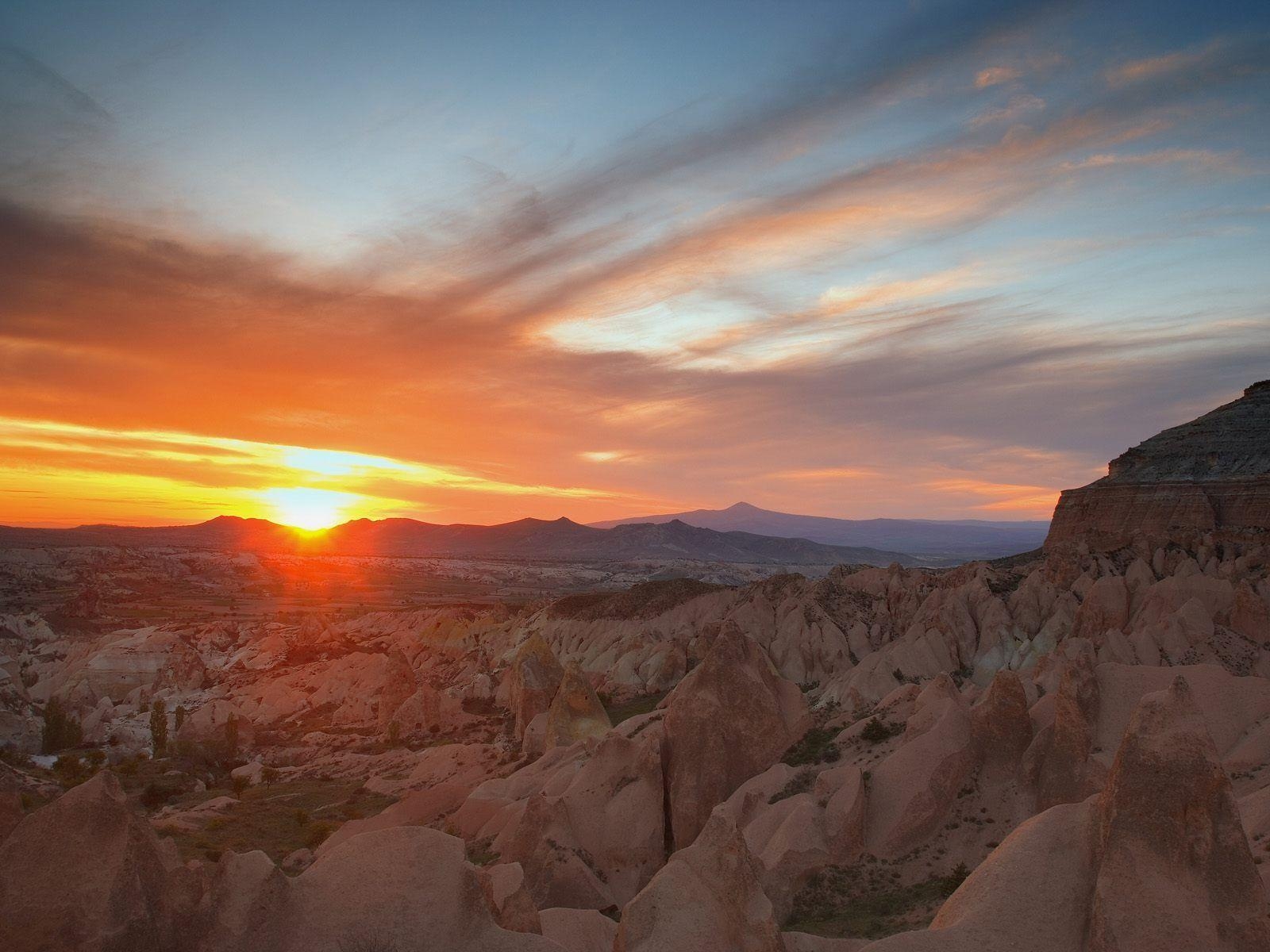 1600x1200 Nature: Sunset, Badlands National Park, South Dakota, picture nr, Desktop