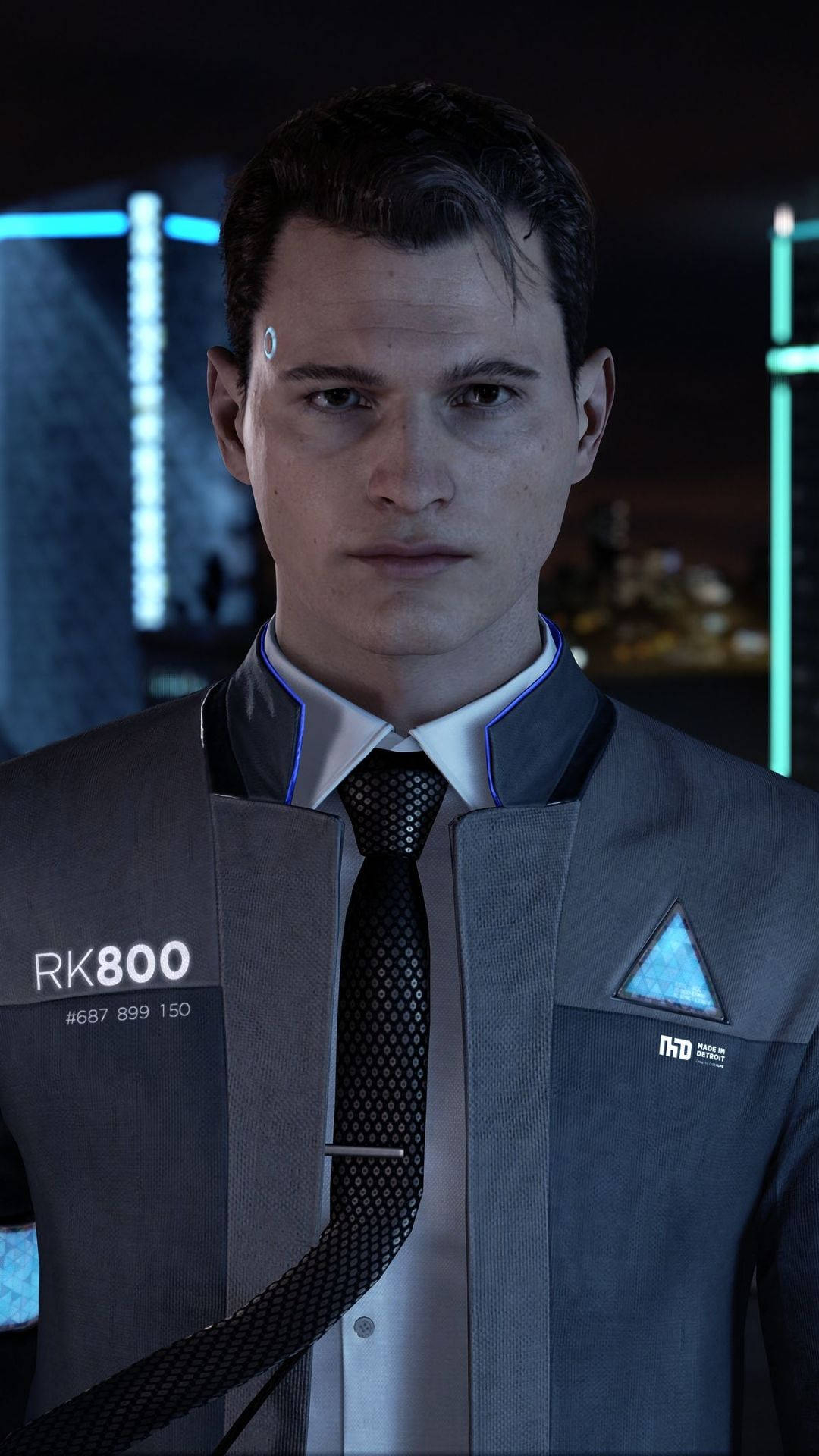 1080x1920 Download Detroit: Become Human Connor Portrait Wallpaper, Phone