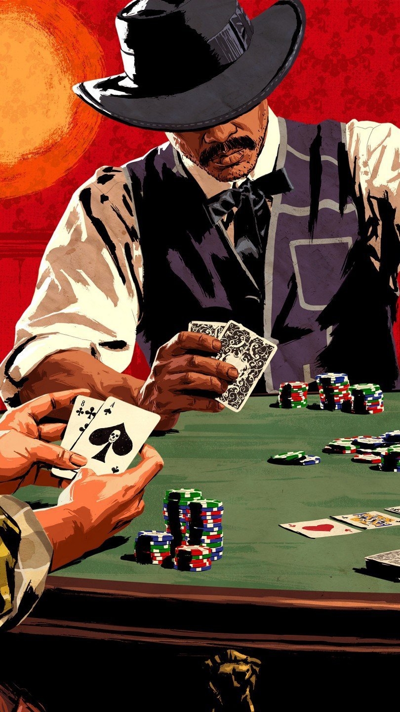 810x1440 Poker in Red Dead Redemption Wallpaper 2k Quad HD, Phone