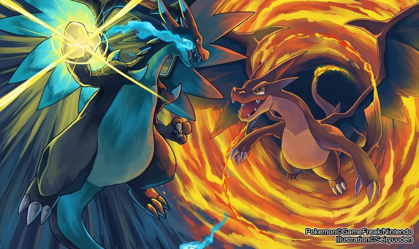 1370x820 Mega Charizard Wallpaper Free Mega Charizard Background, Desktop