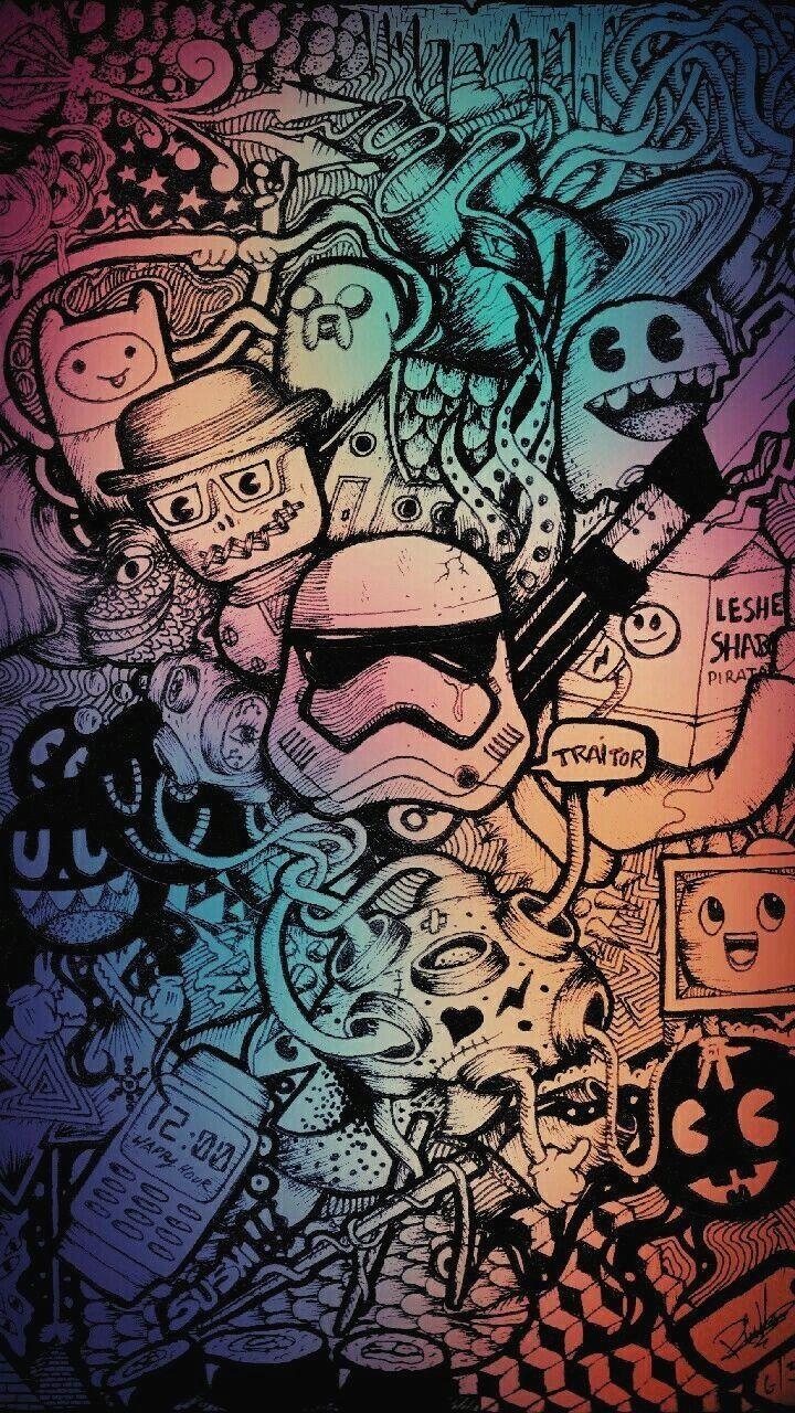 720x1280 Doodle Wallpaper Free Doodle Background, Phone