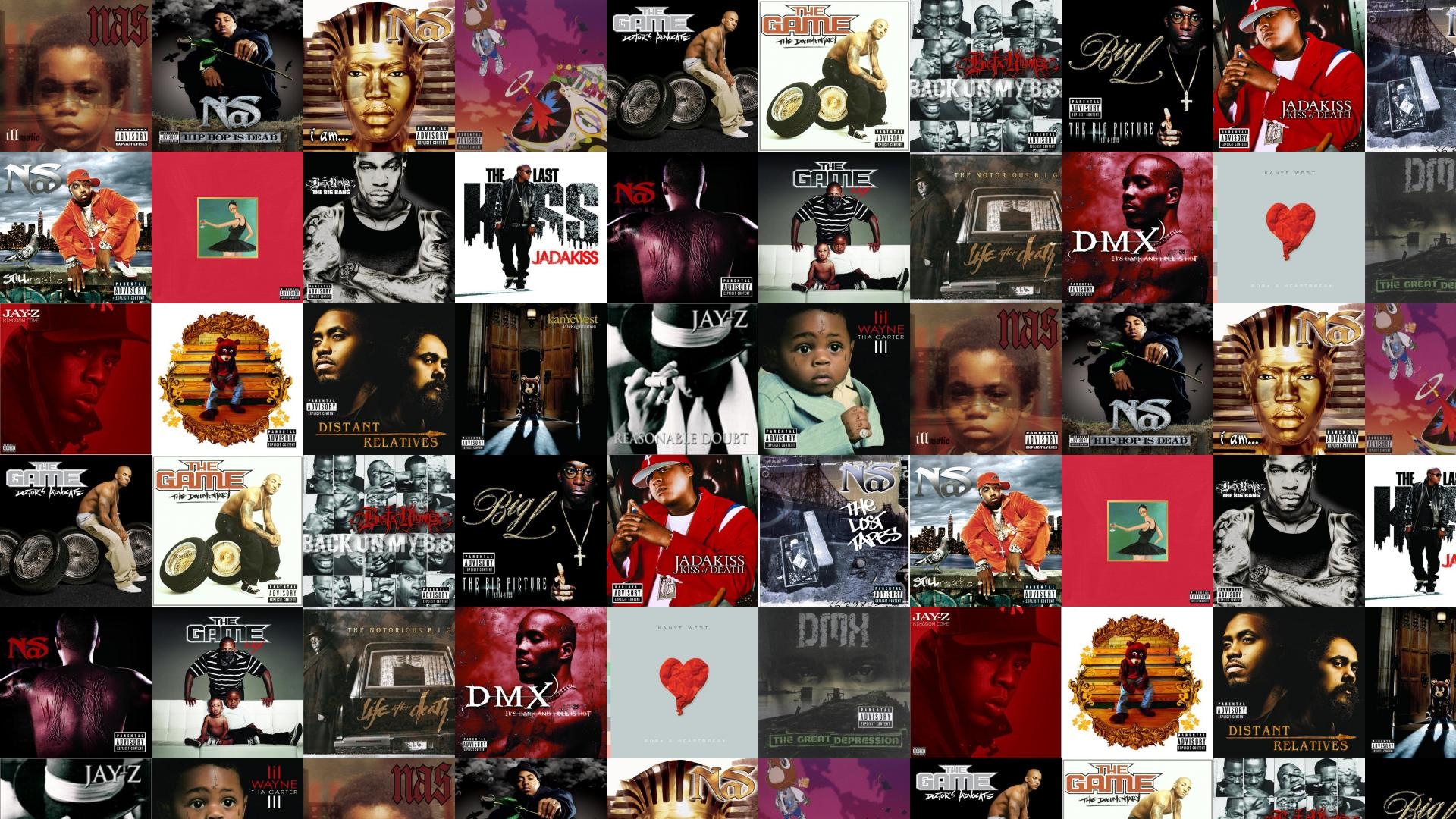 1920x1080 Nas Illmatic Hip Hop Dead I AM Kanye Wallpaper « Tiled Desktop, Desktop