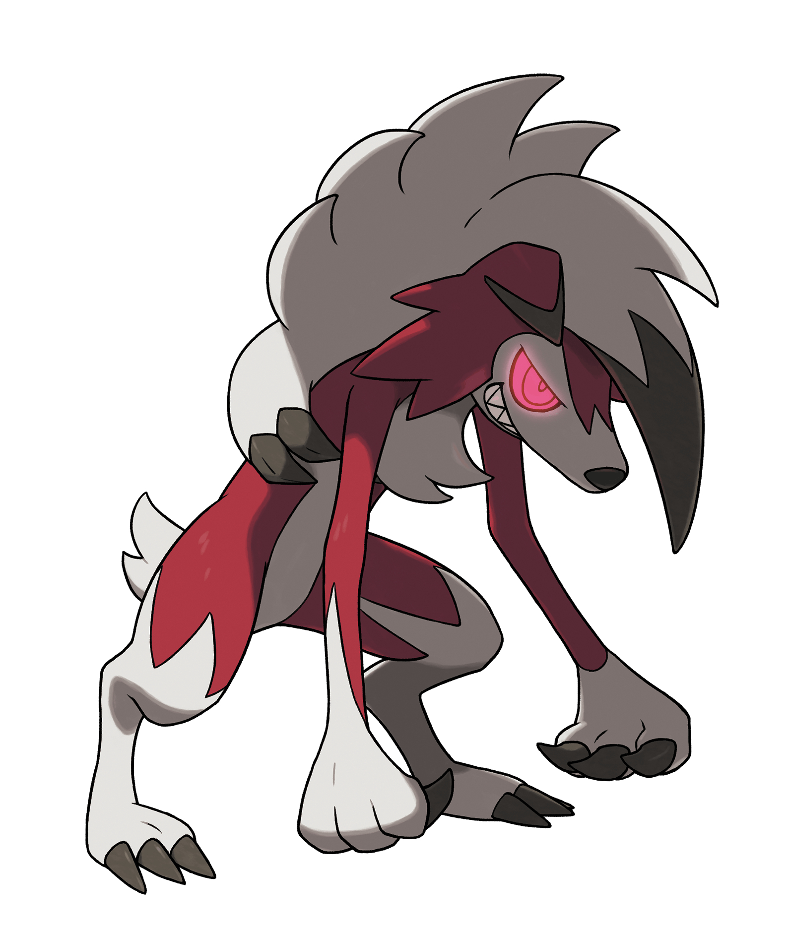 1590x1880 Lycanroc Midnight Form (Rock). Pokémon Sun & Moon, Phone