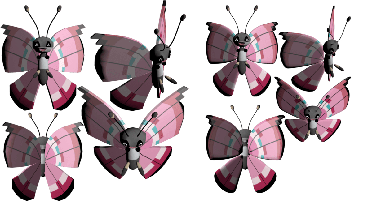 1230x650 Vivillon 3D By Male Gardevoir, Desktop